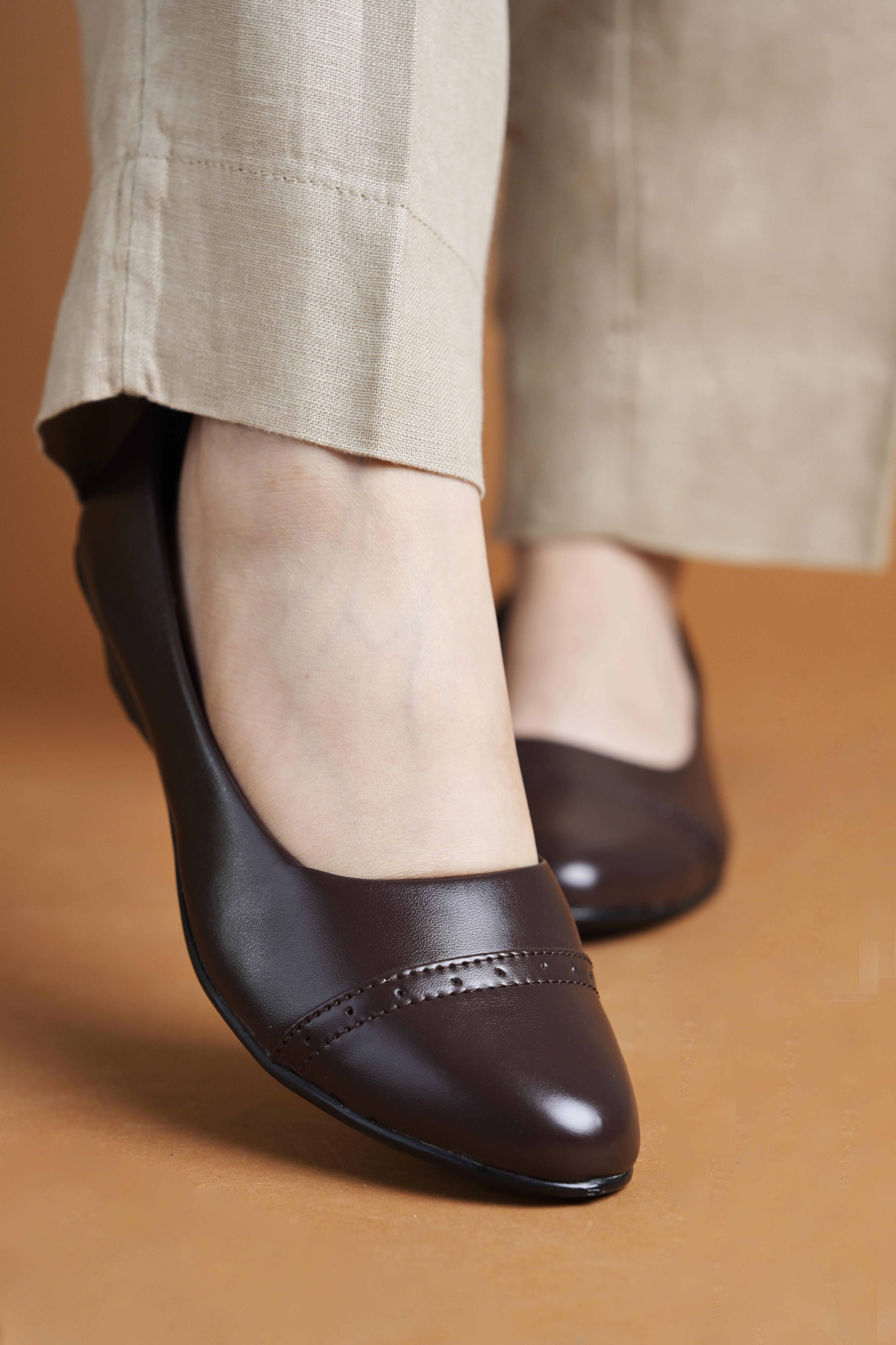 Formal Office Platform Heel Wedges Slip On Casuals For Women