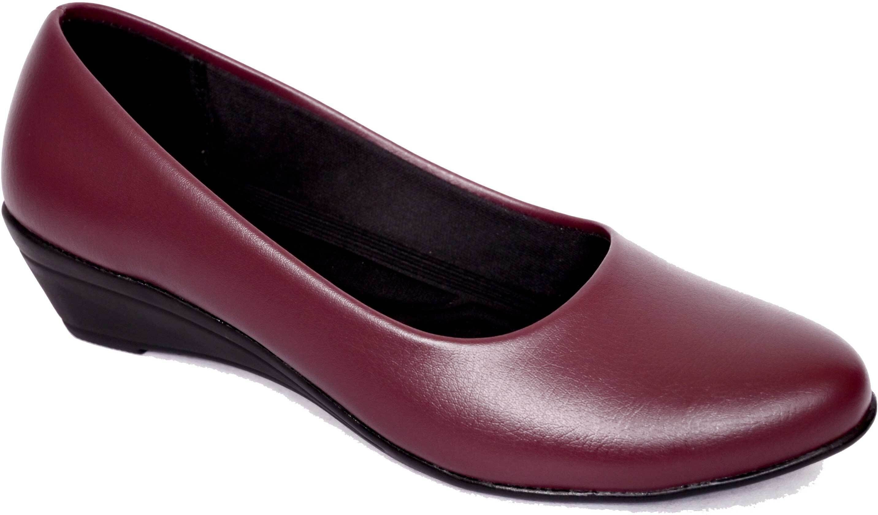 Women's Comfortable Wedge Heel Ballet Flats | Soft Casual Bellies For Women-image-2