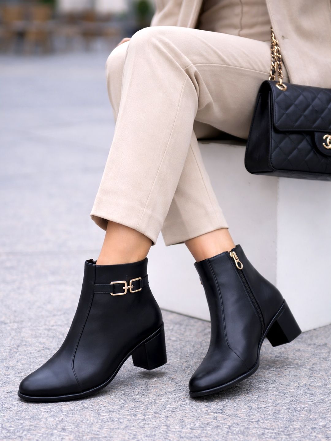 Daily College Comfy|Casual Mid Top|Winter Boots|Lace-UP|Trendy Boots For Girls Boots For Women