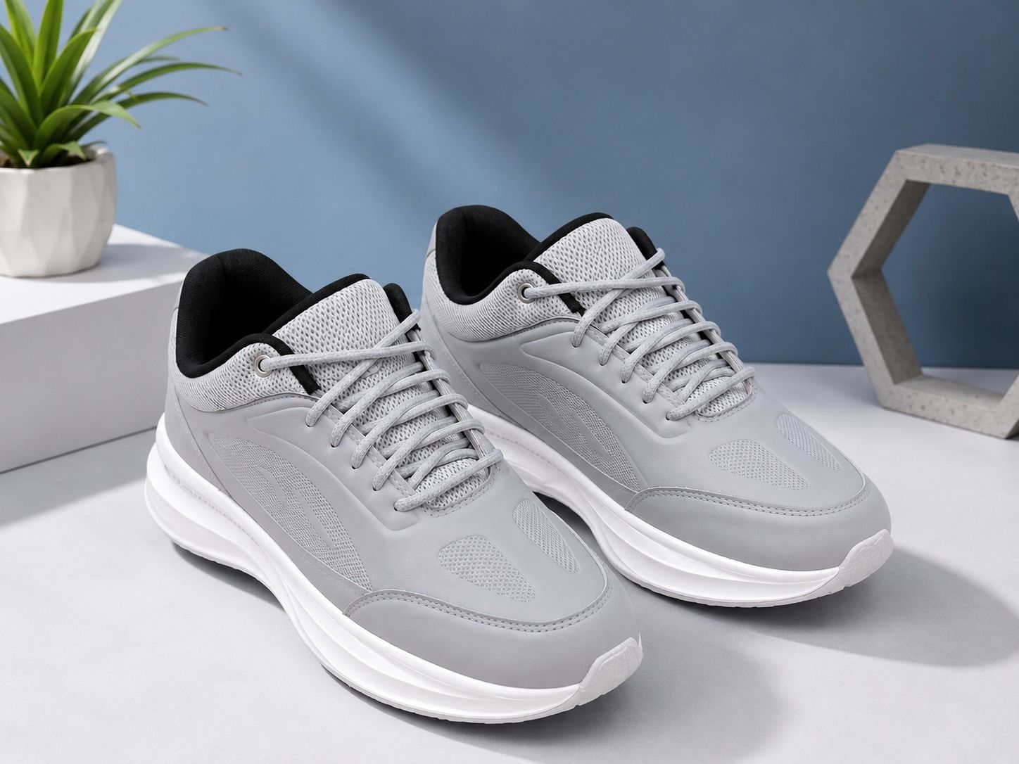 PRO Athleisure Cultured Round-Toe Shape & Hyperfuse Technology Sneakers For Unisex-image-34