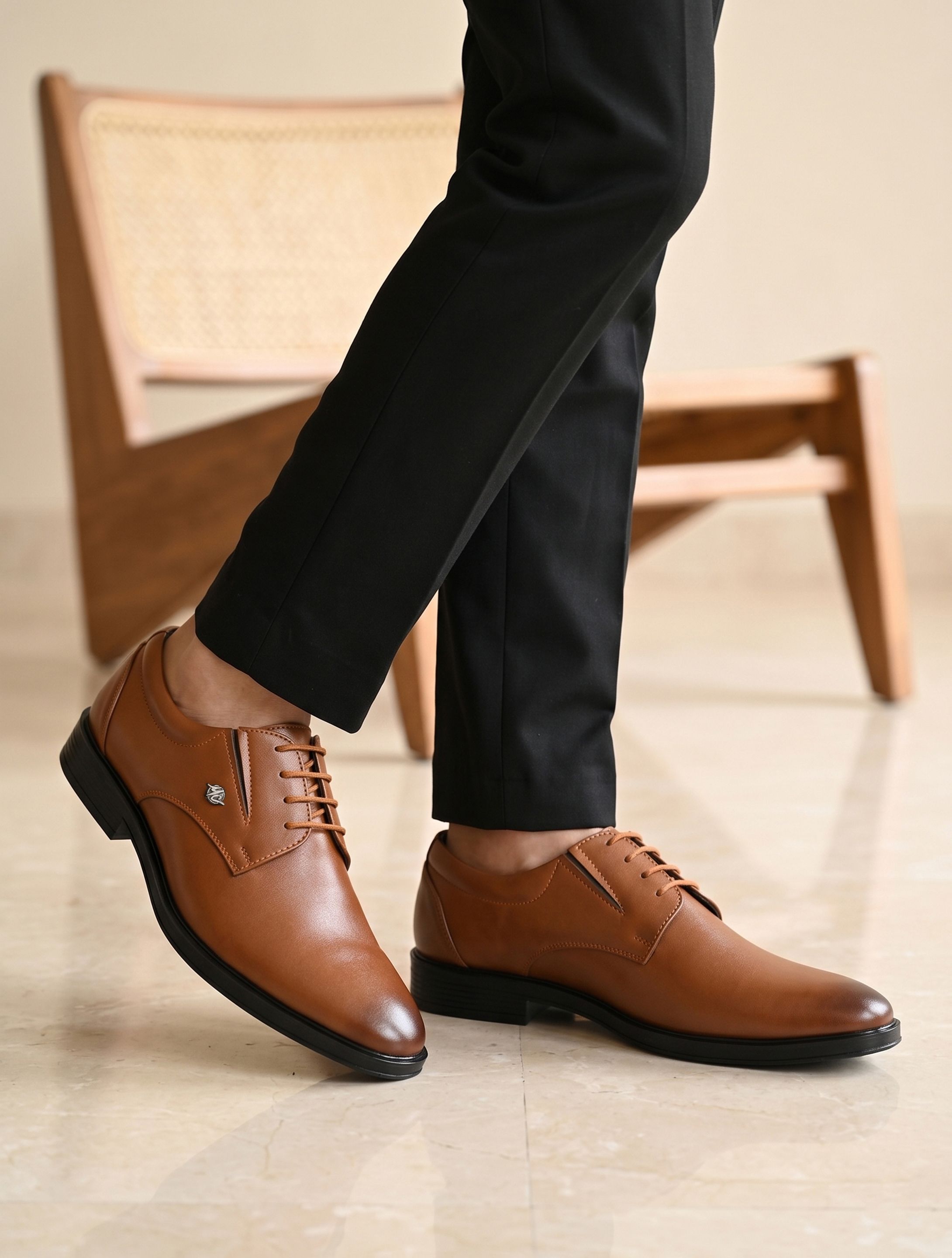Moocoozin Formal Shoes for Men | Soft Cushioned Insole, Slip-Resistance Derby For Men-picture-35