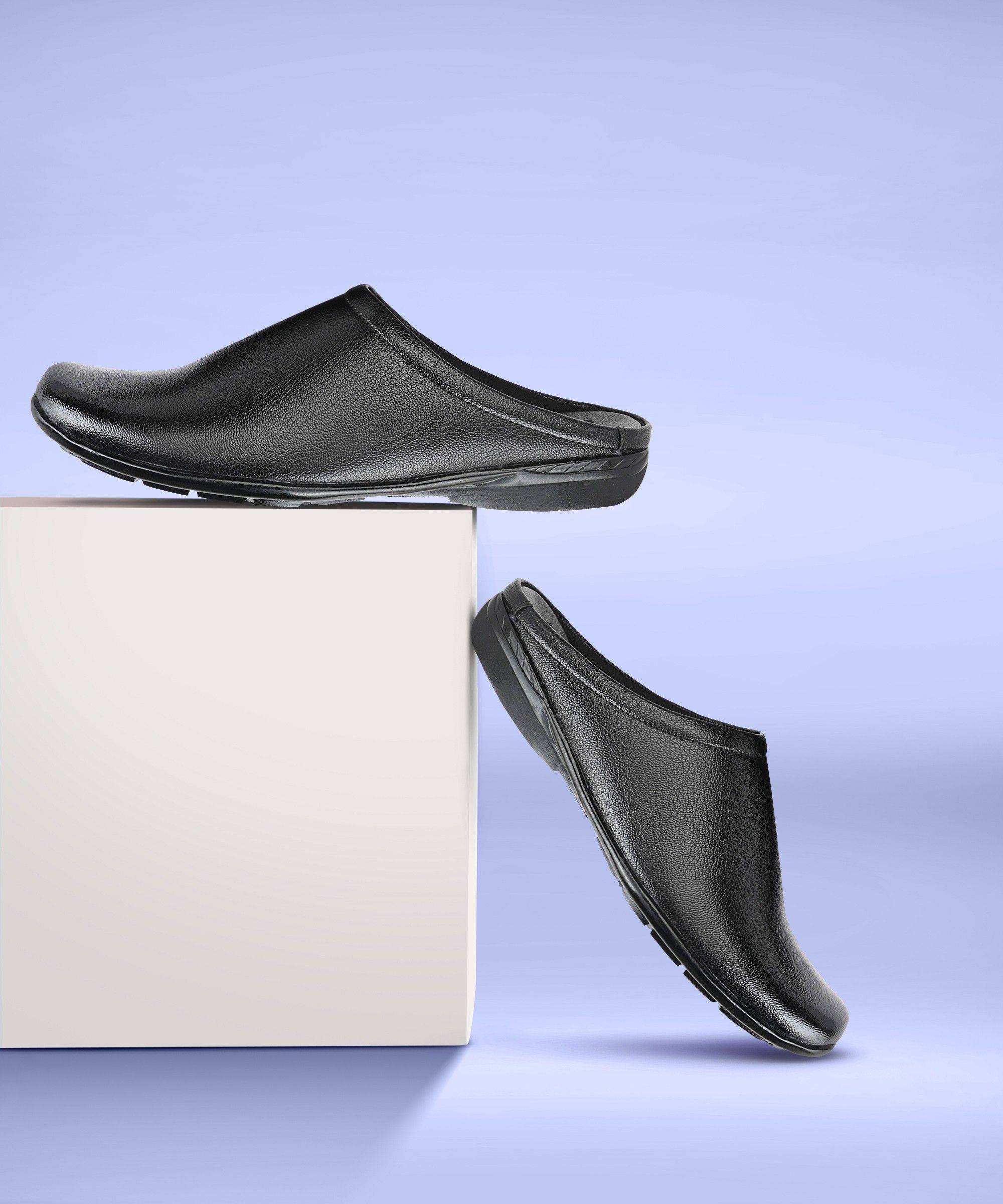 browalk Synthetic Leather Slip on Half Shoe Slip On For Men-picture-14