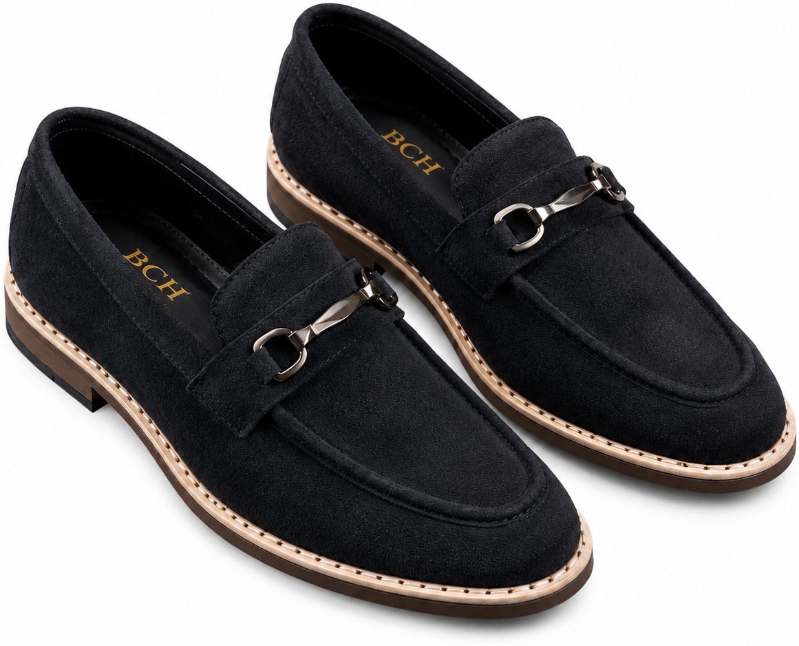 Classic Suede Horsebit Casual Formal Slip-On Loafers - for Men with Soft Insole Loafers For Men-image-21