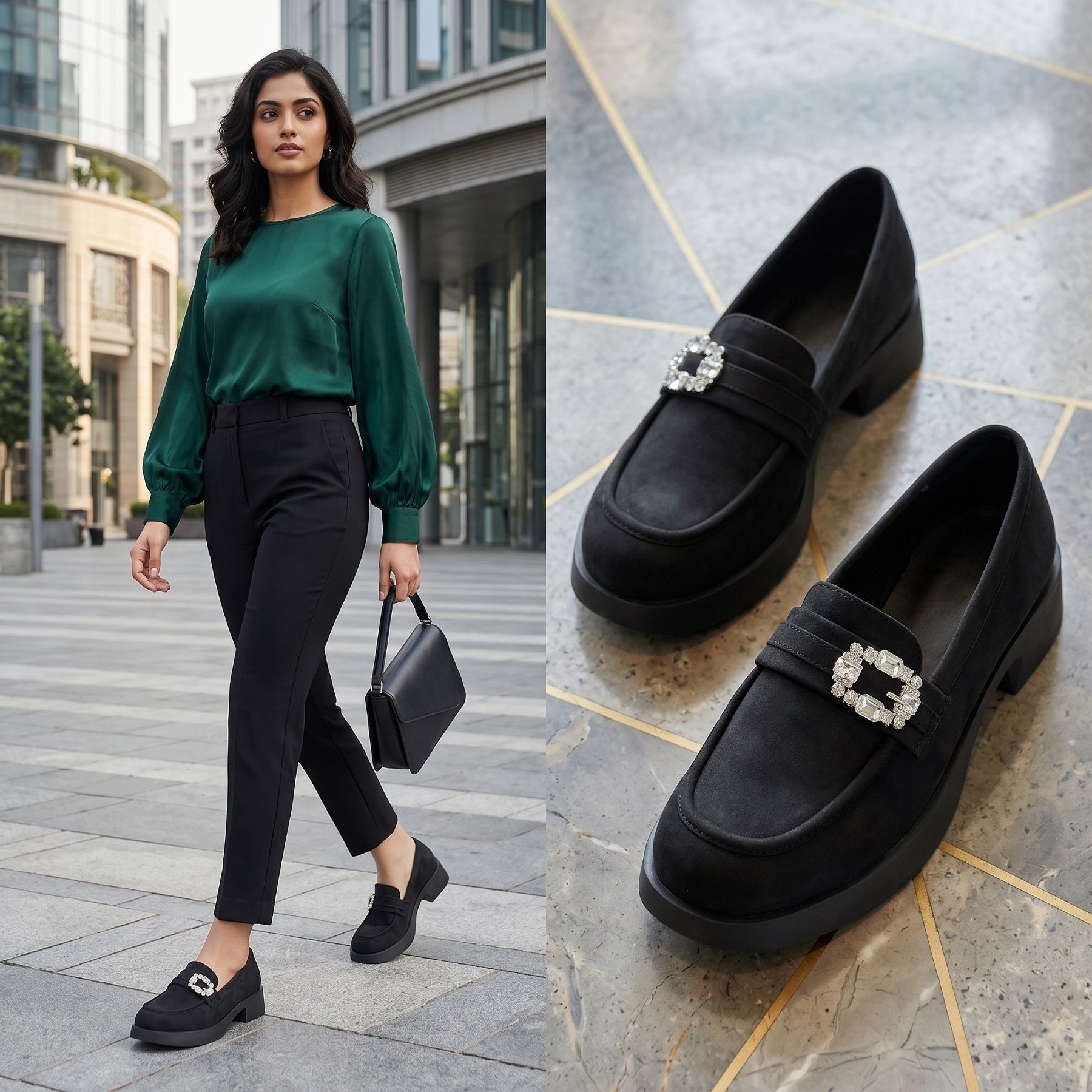 bxxy Women's New Stylish Black Casual Slipon Loafer Moccasin Shoes & Party Wear Shoes Slip On For Women-picture-17