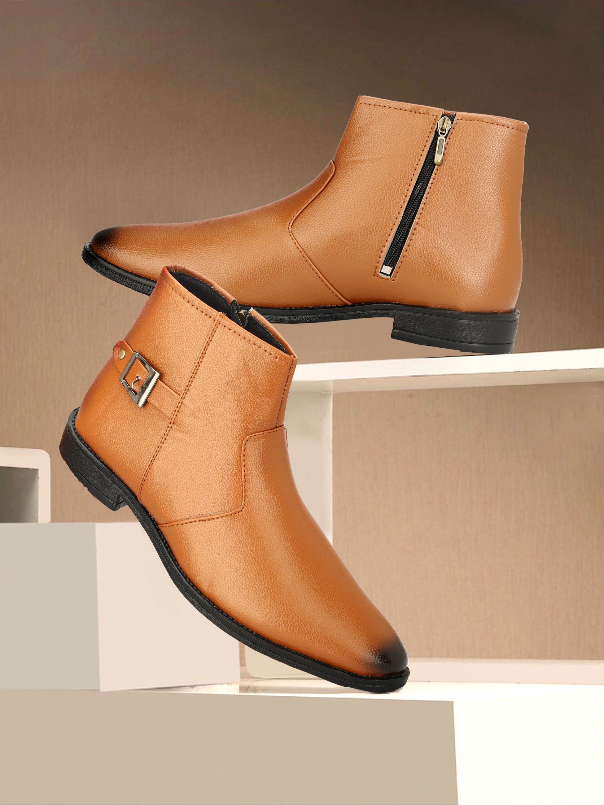 ranway Zipped-Resistance Boots For Men Boots For Men-picture-24