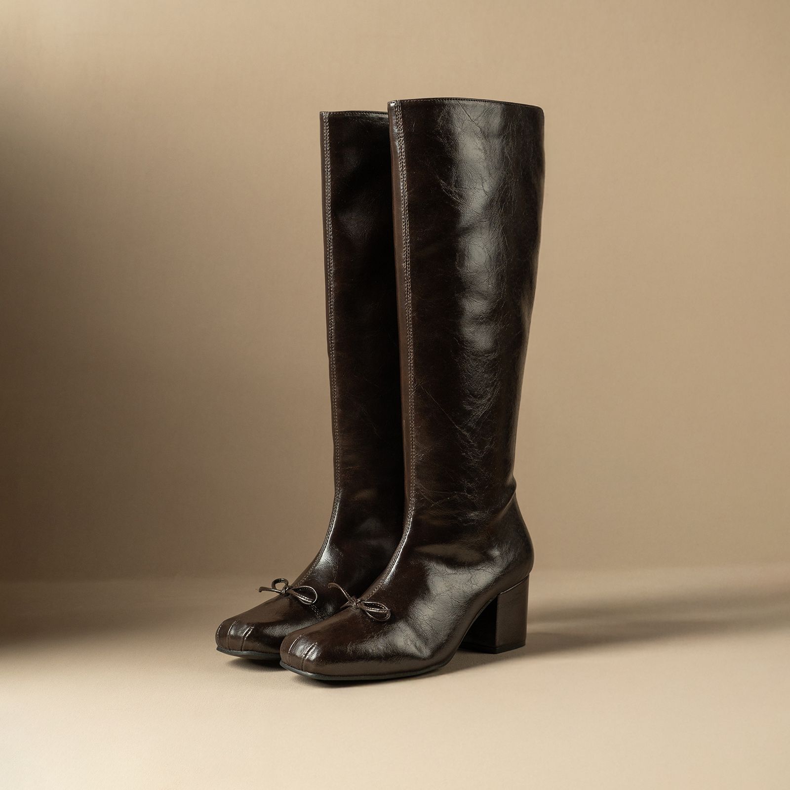 Toe Block-Heeled Winter Boots Boots For Women-image-27