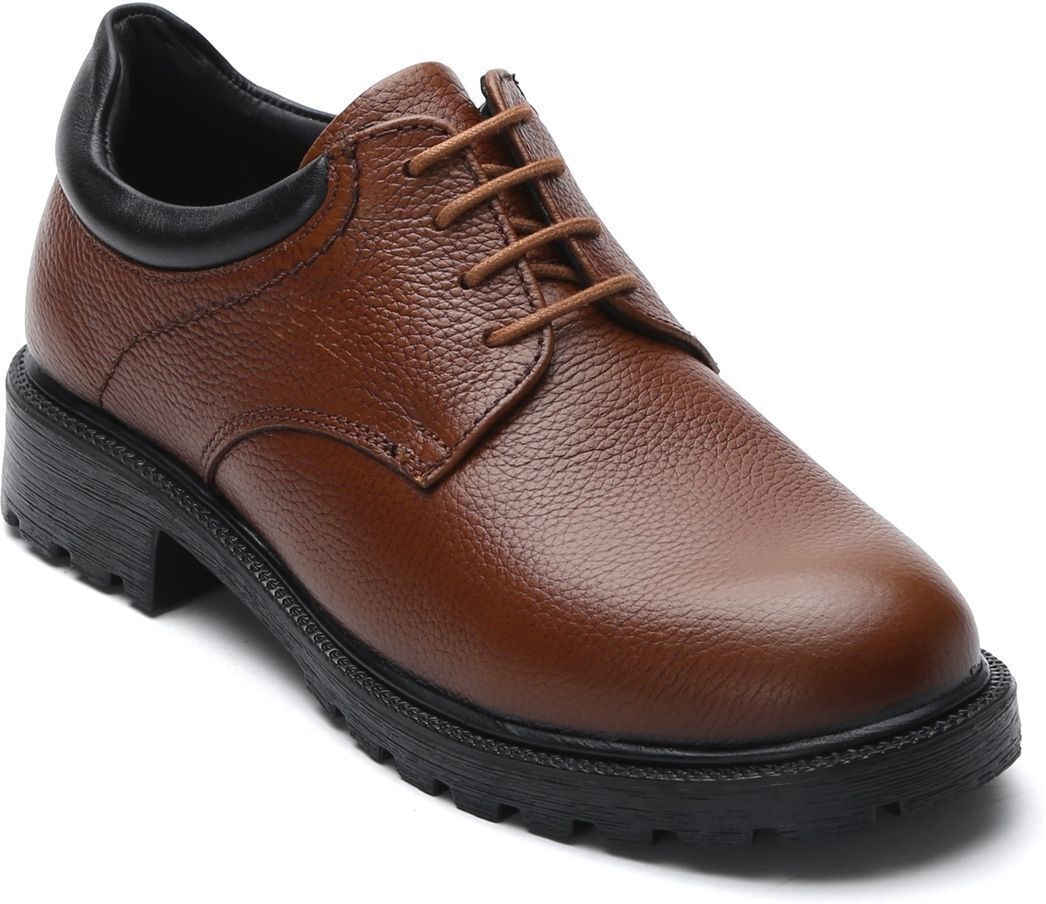 zoom shoes Genuine Leather Lightweight Comfort Trendy Premium Office/Party Lace-Up Derby For Women-picture-44