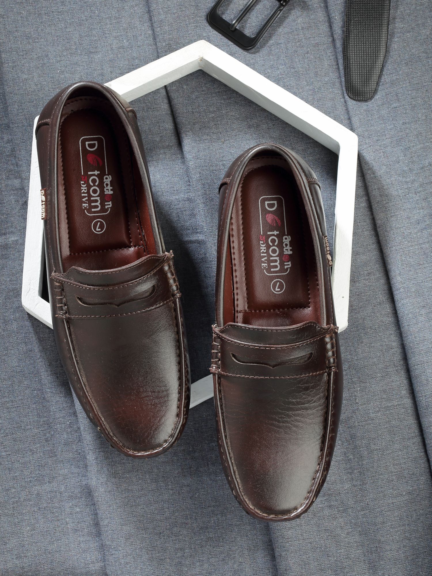 Lightweight | Comfortable | Trendy | Daily Wear | Synthetic Leather Loafers For Men