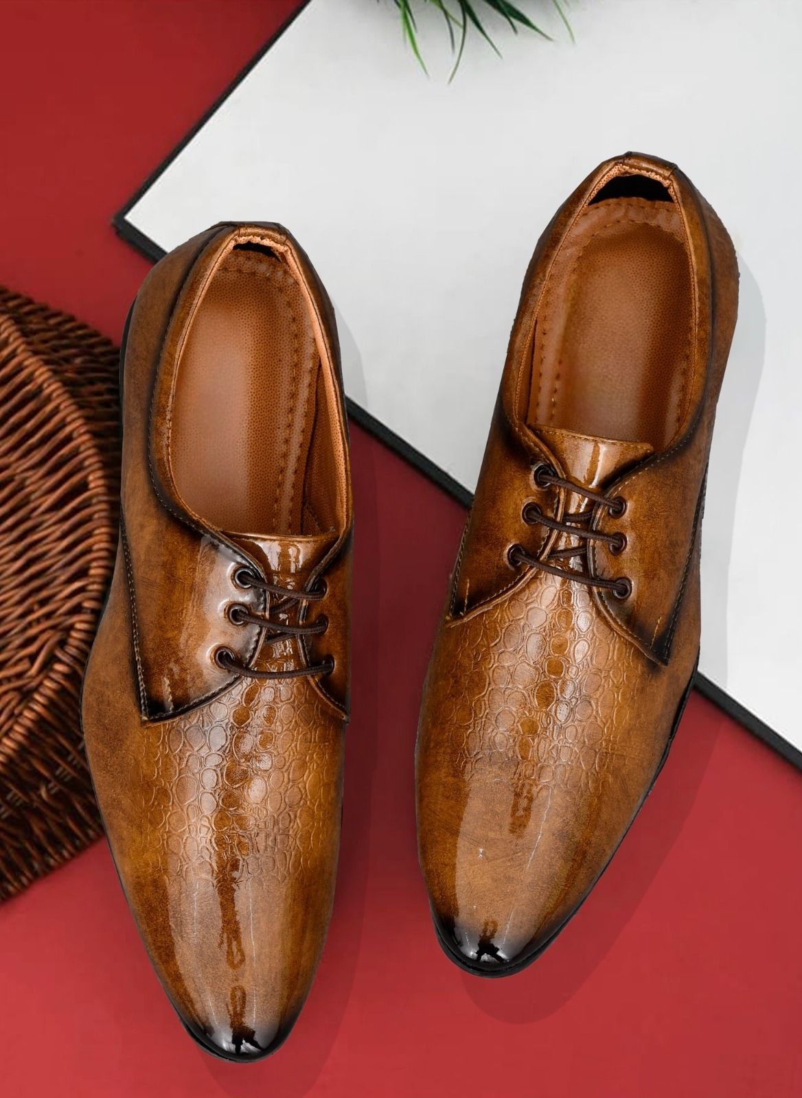 zenin Tan Formal shoes/ trendy shoes/ Party Wear For Men-picture-33