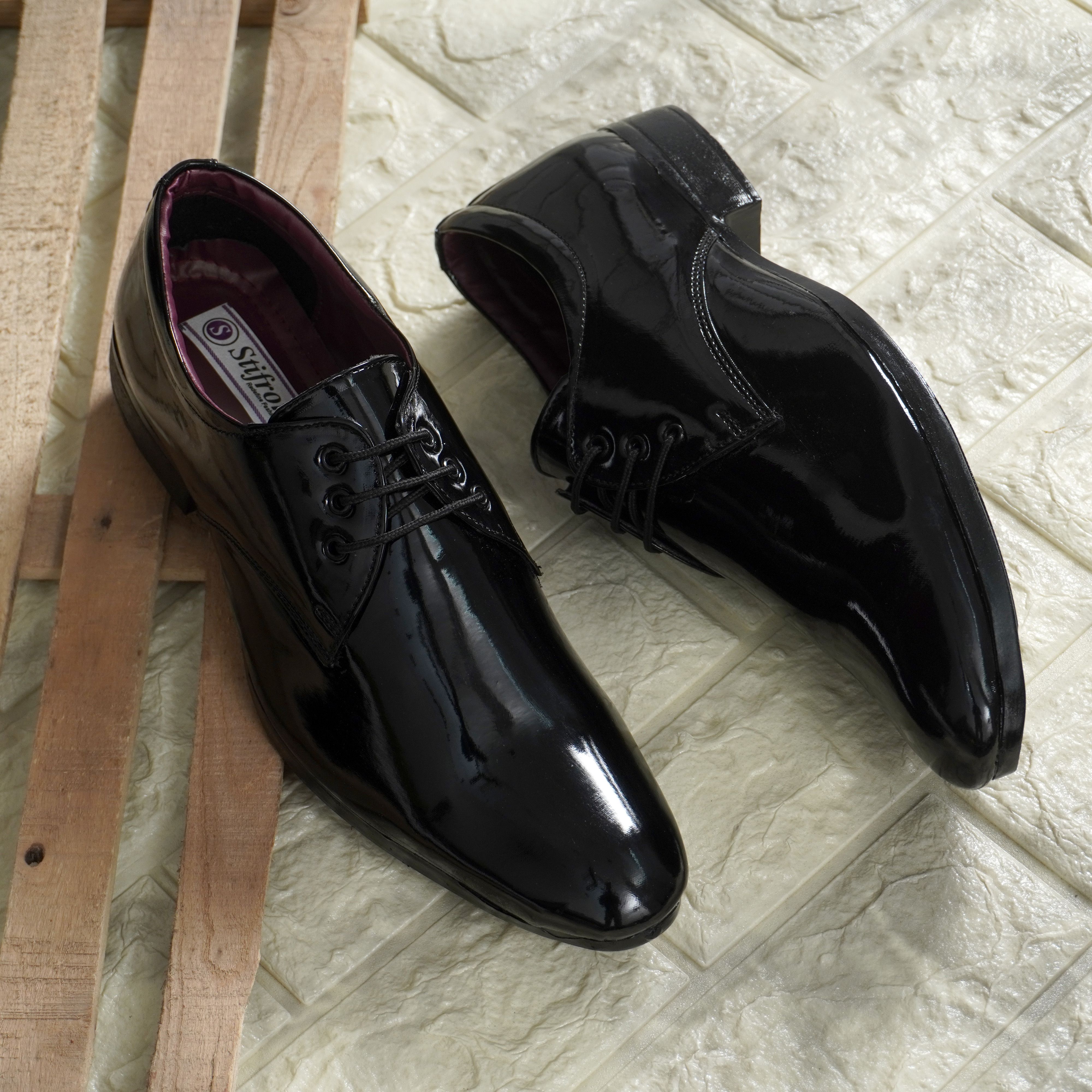 Formal patent leather shoes for men|Light weight comfort| latest shoes Party Wear For Men-image-38