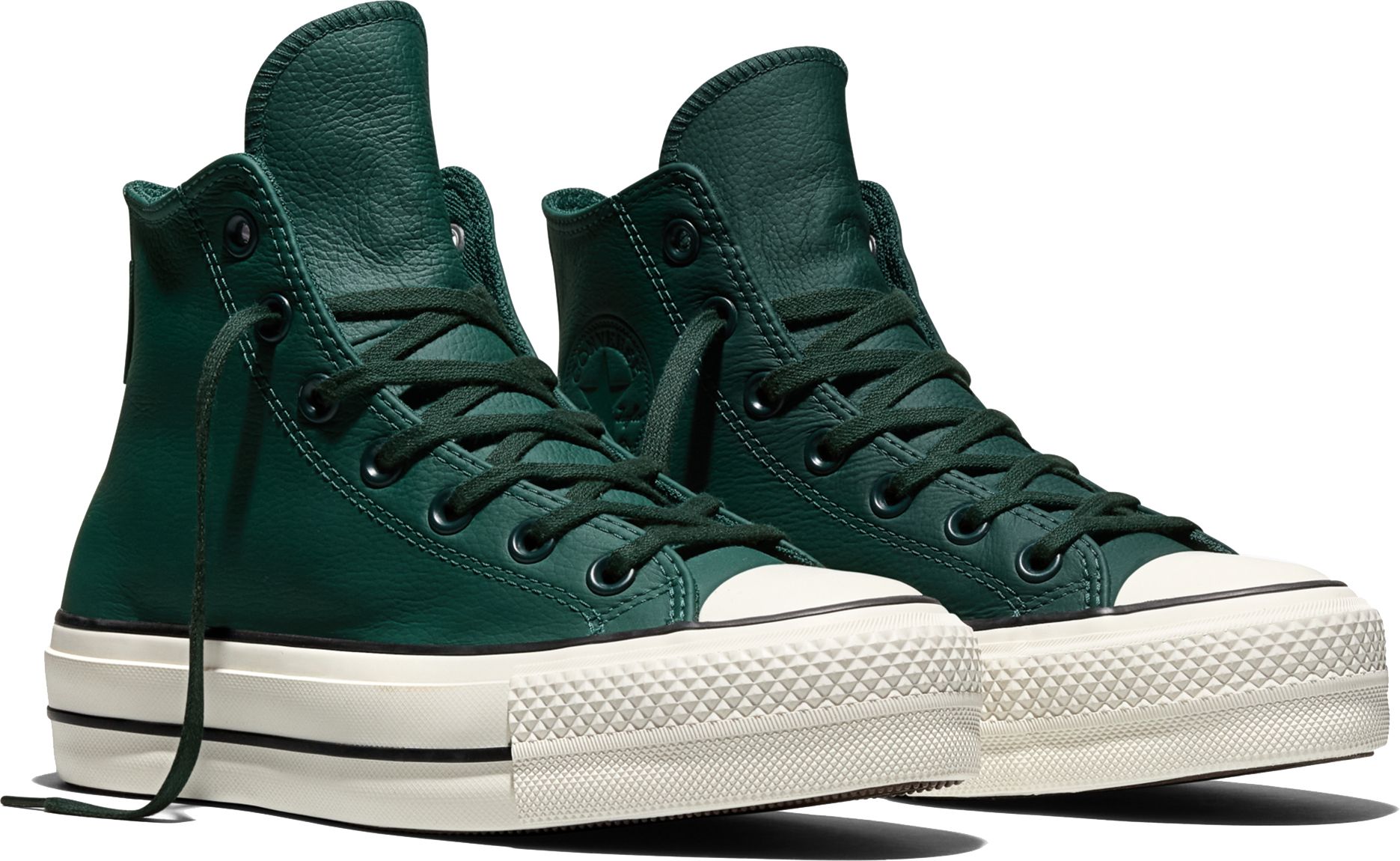 converse Chuck Taylor All Star Lift Platform Water-Repellent High Top Leather Sneakers For Women-picture-9