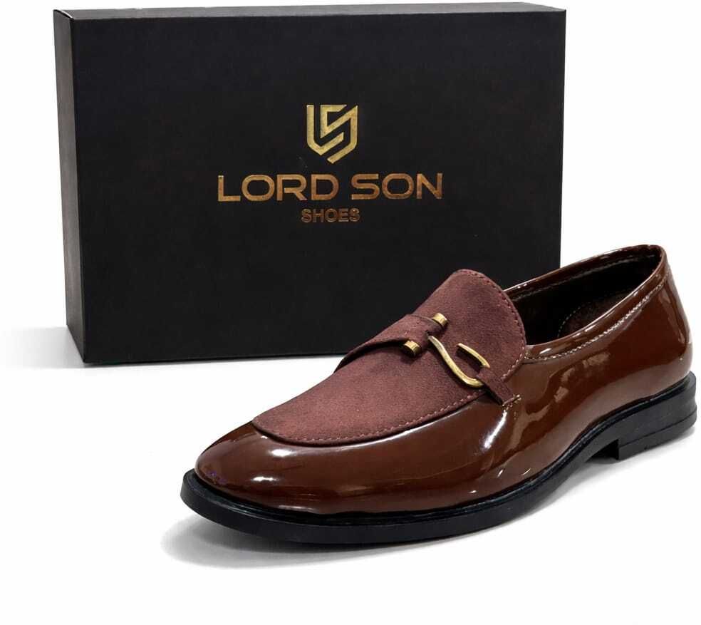 lord son Patent Suede Dazzled Hooked Loafers Loafers For Men-picture-40