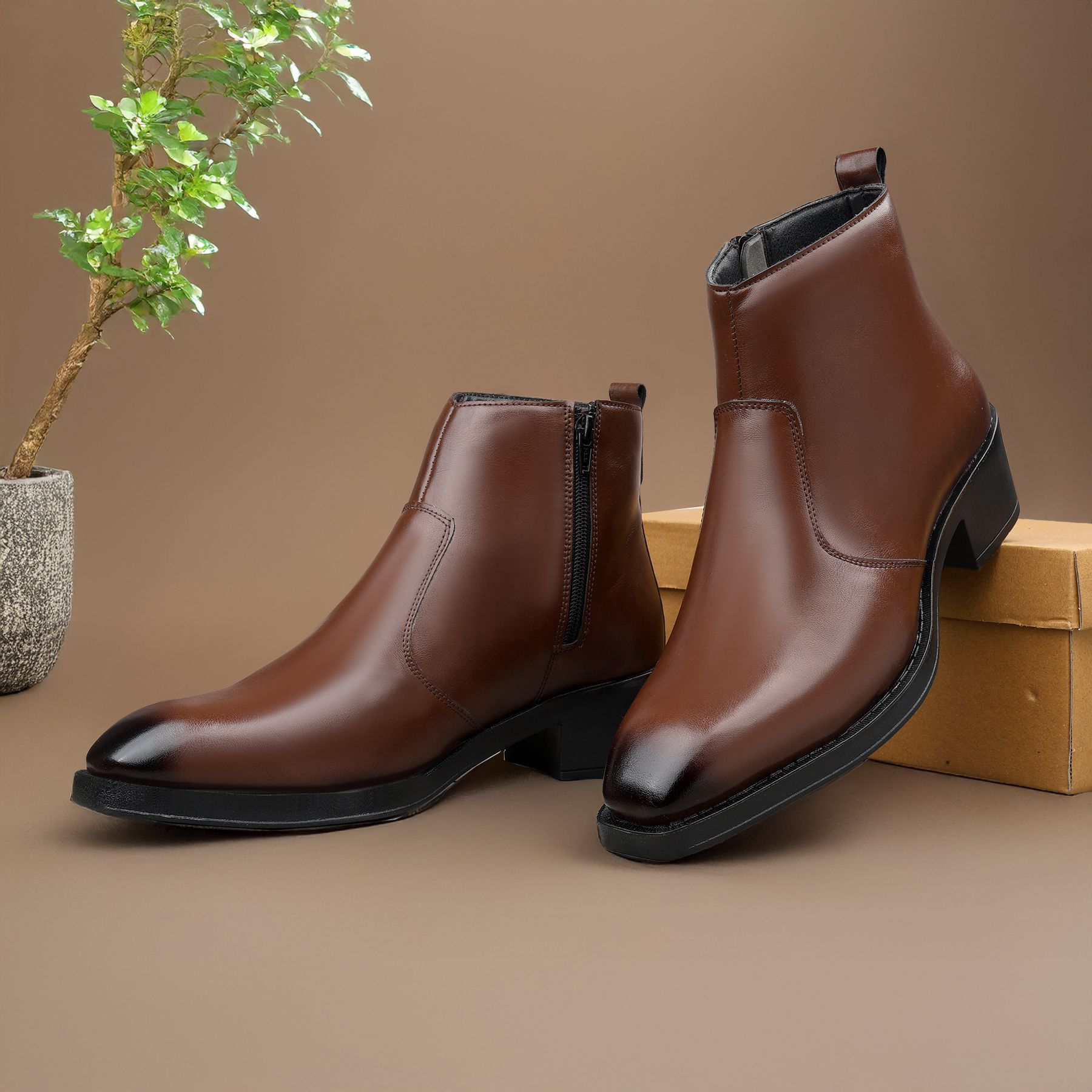 Brown Casual Boots For Men Boots For Men-image-42