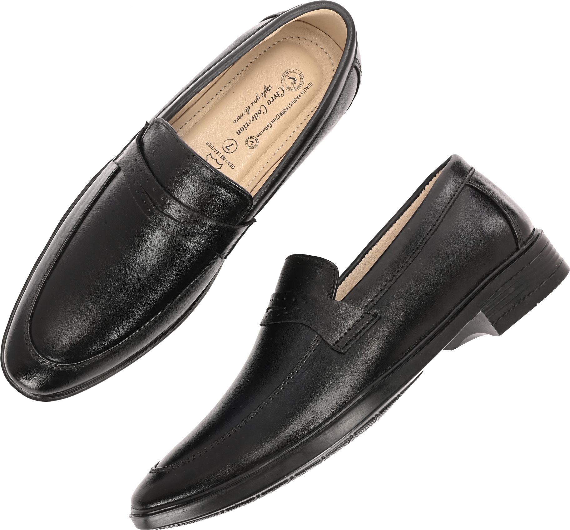 civra collection Genuine Leather Loafer Shoes For Formal and Casual Wear Loafers For Men-picture-38