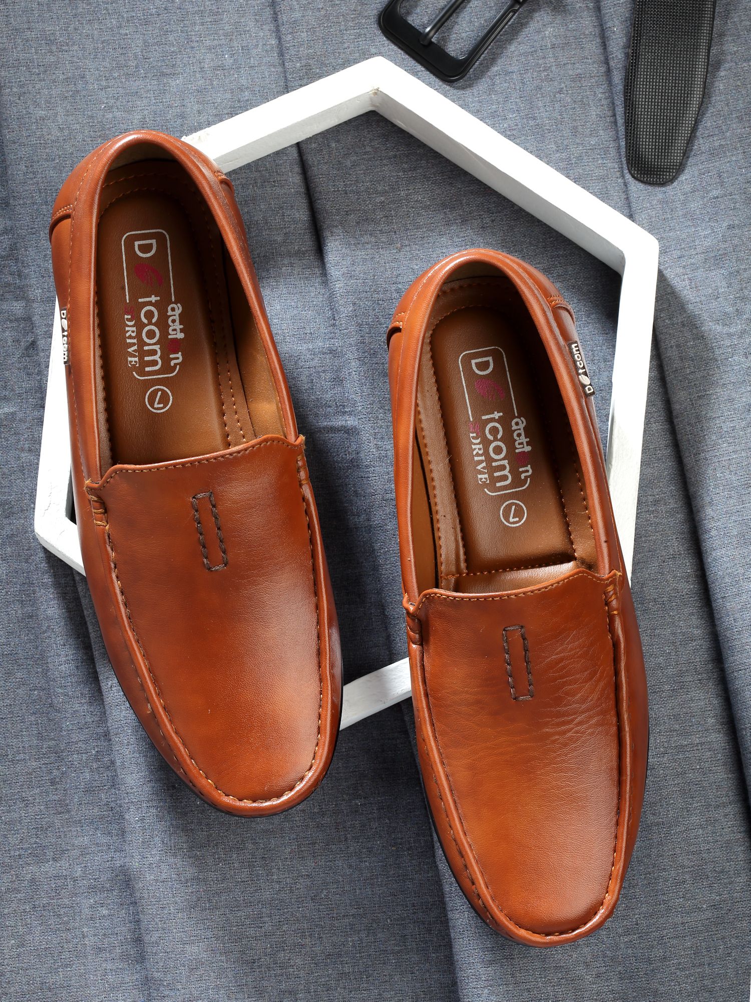 action Lightweight | Comfortable | Trendy | Daily Wear | Synthetic Leather Loafers For Men-picture-16