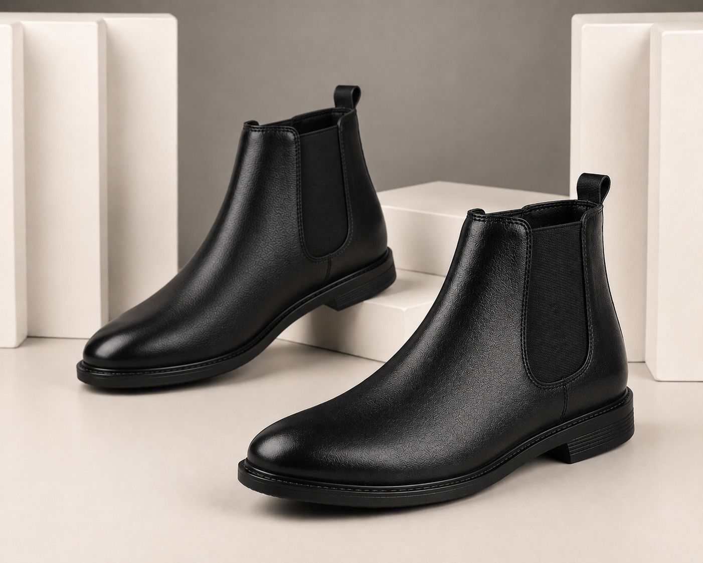 Lightweight Comfortable Trendy Walking Outdoor Slip On Chelsea Boots Boots For Men-image-48