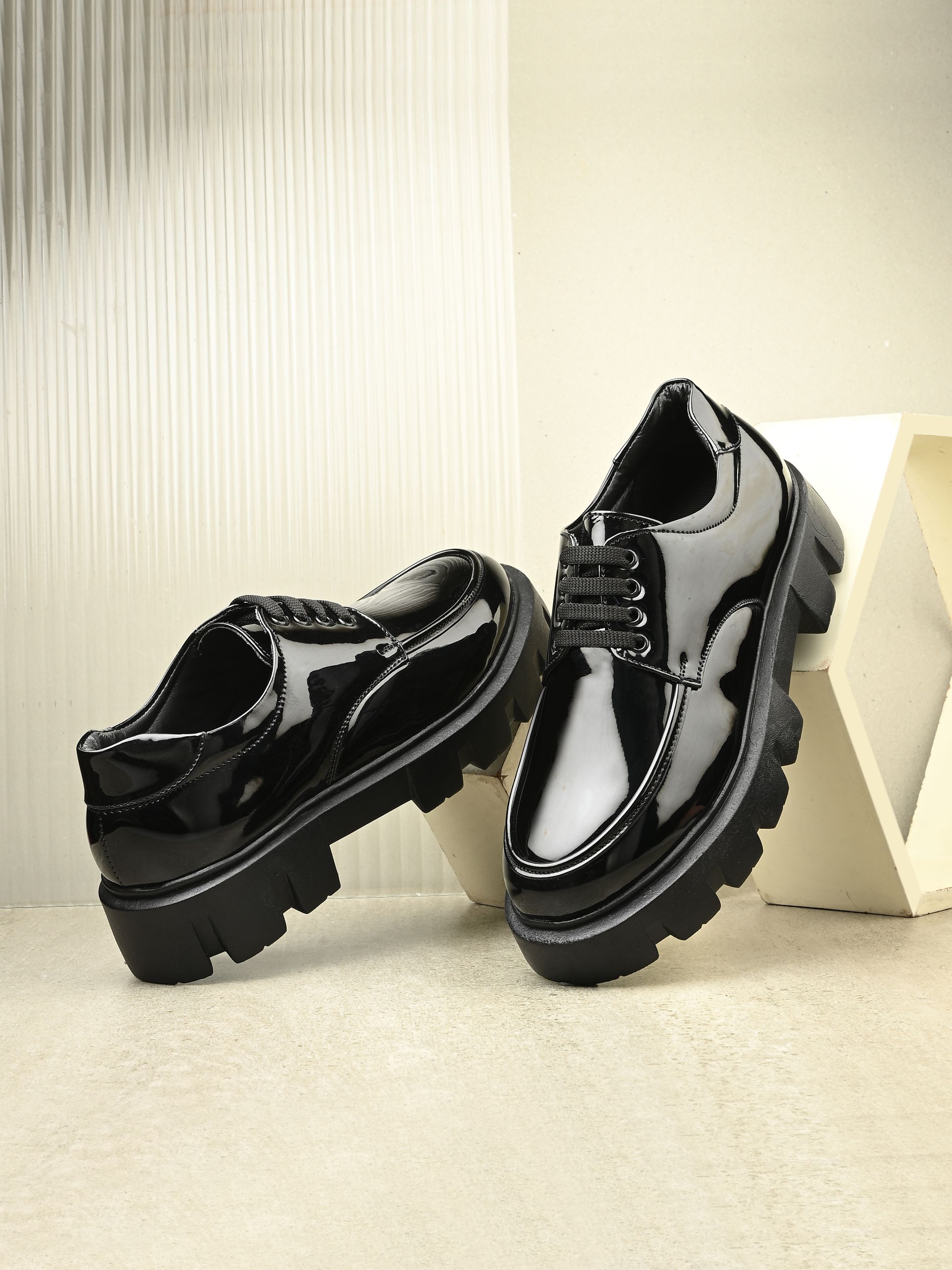 Leo Chunky Patent Casual Shoes for Office, Party & Everyday Wear Casuals For Men-image-39