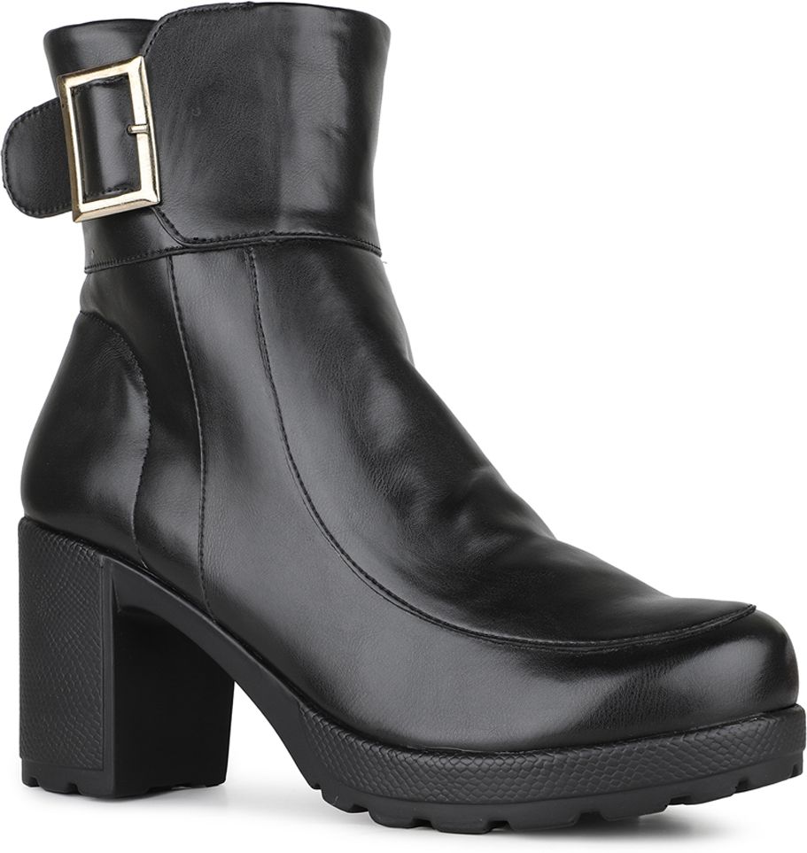 inc.5 Women Black Party Wear Solid Round Toe Block Heel Ankle Boots Boots For Women-picture-10