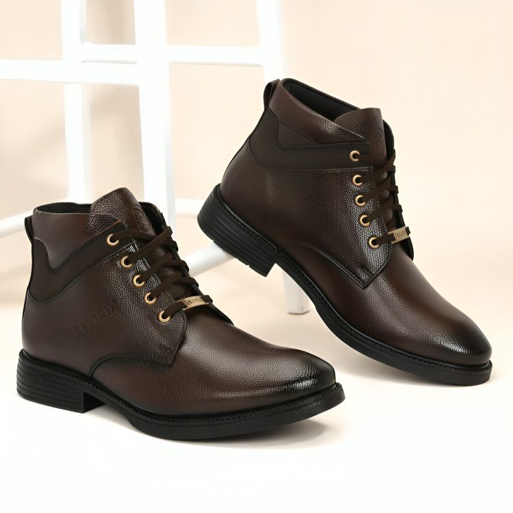 beltrix Stylish BROWN Synthetic Leather Chelsea Boots For Men Boots For Men Boots For Men-picture-1