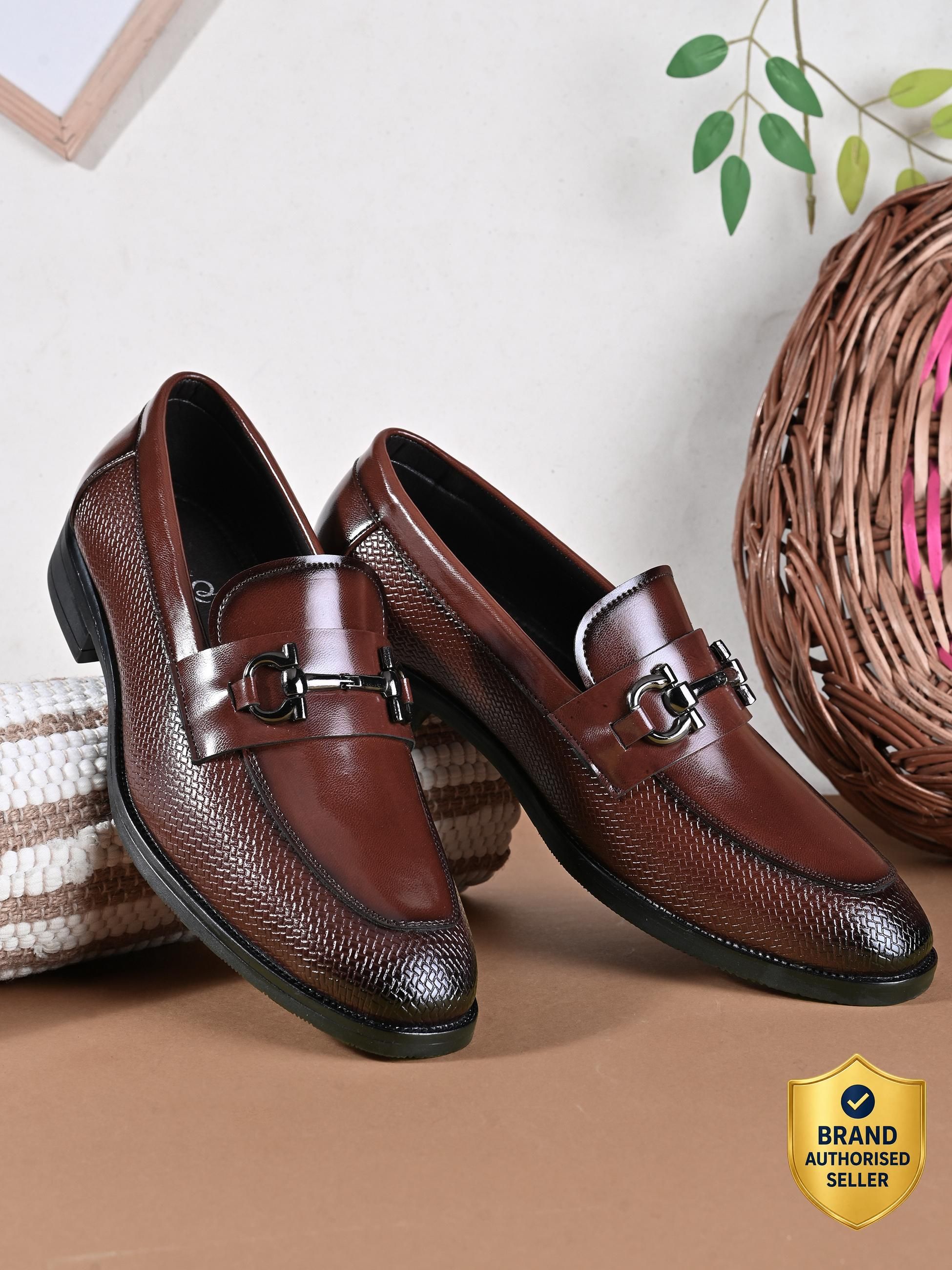 house of pataudi Lightweight casual loafers|Soft Cushion Comfort Leather|Easy Slip_On|Daily Wear Loafers For Men-picture-29