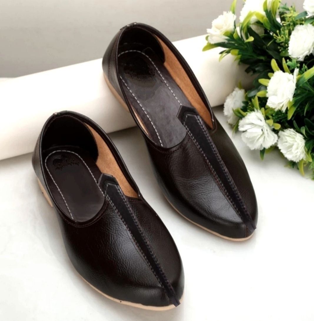 Men's Jalsa Jutti,Jutis For Men BLACK Mojaris For Men-image-34