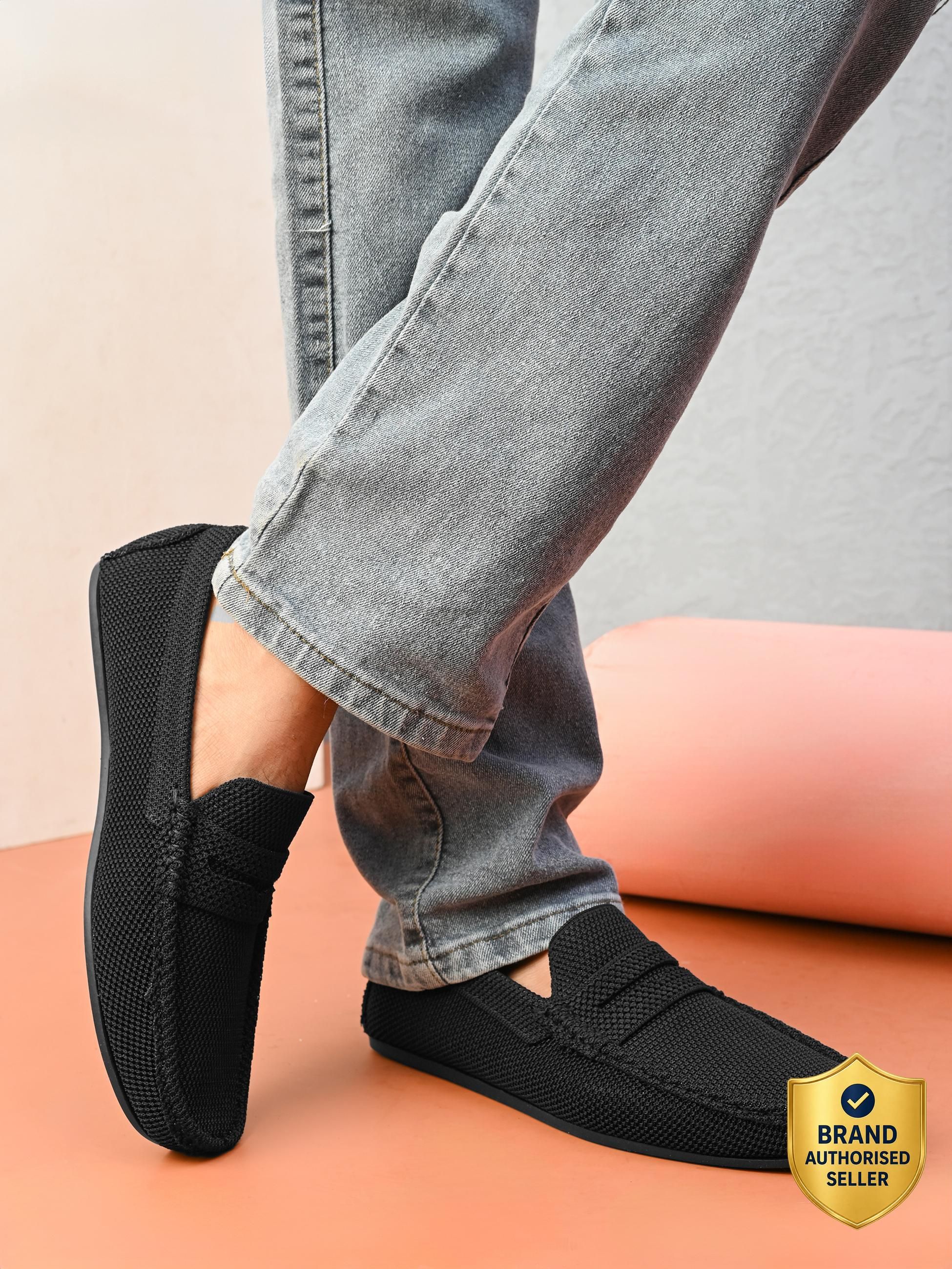 Black Casual Loafers For Men Loafers For Men-image-7