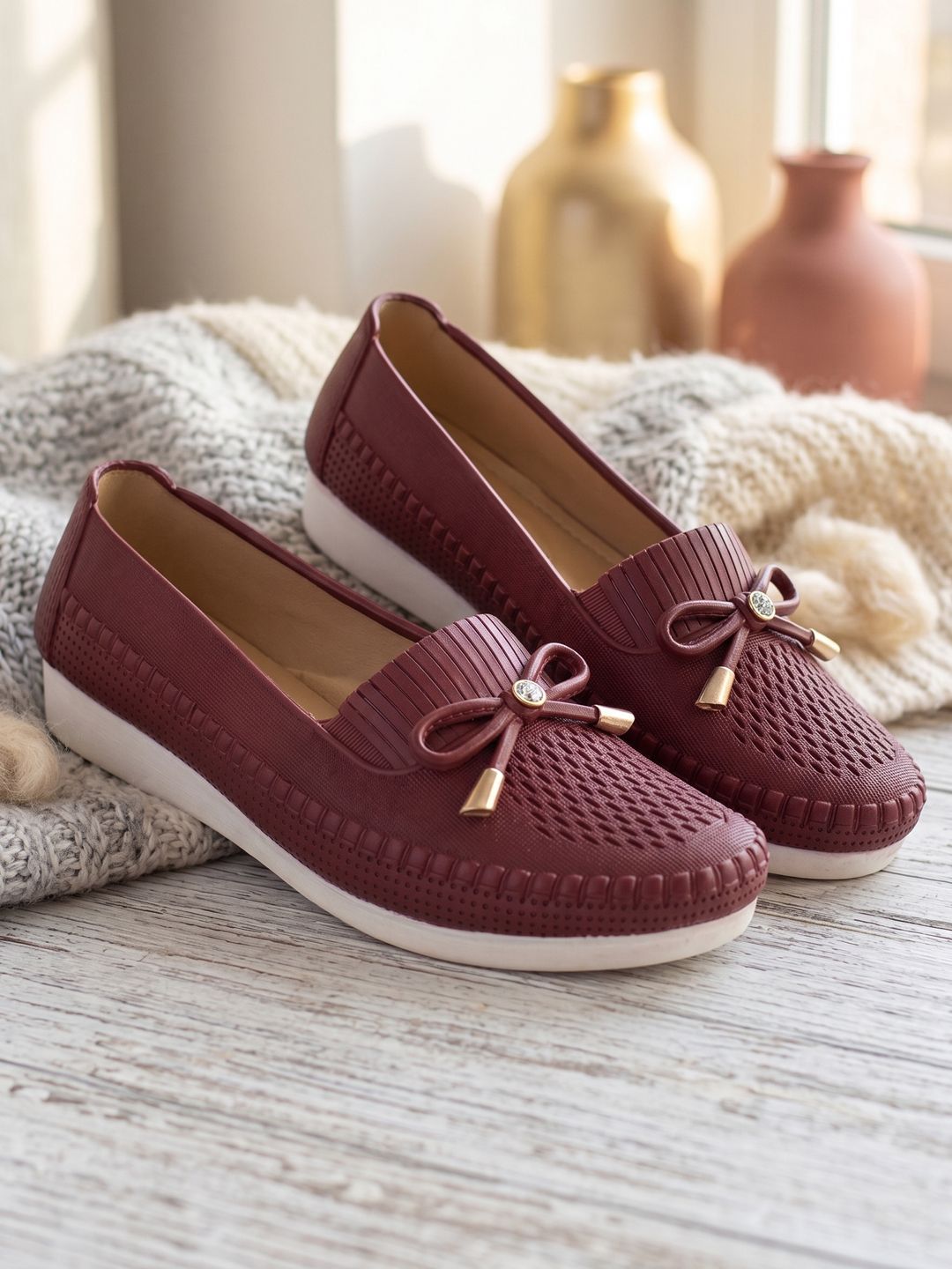 AJANTA Women Belly Shoes|Lightweight Slip-on Ballerina Flats|Cushioned Footwear Bellies For Women-image-24