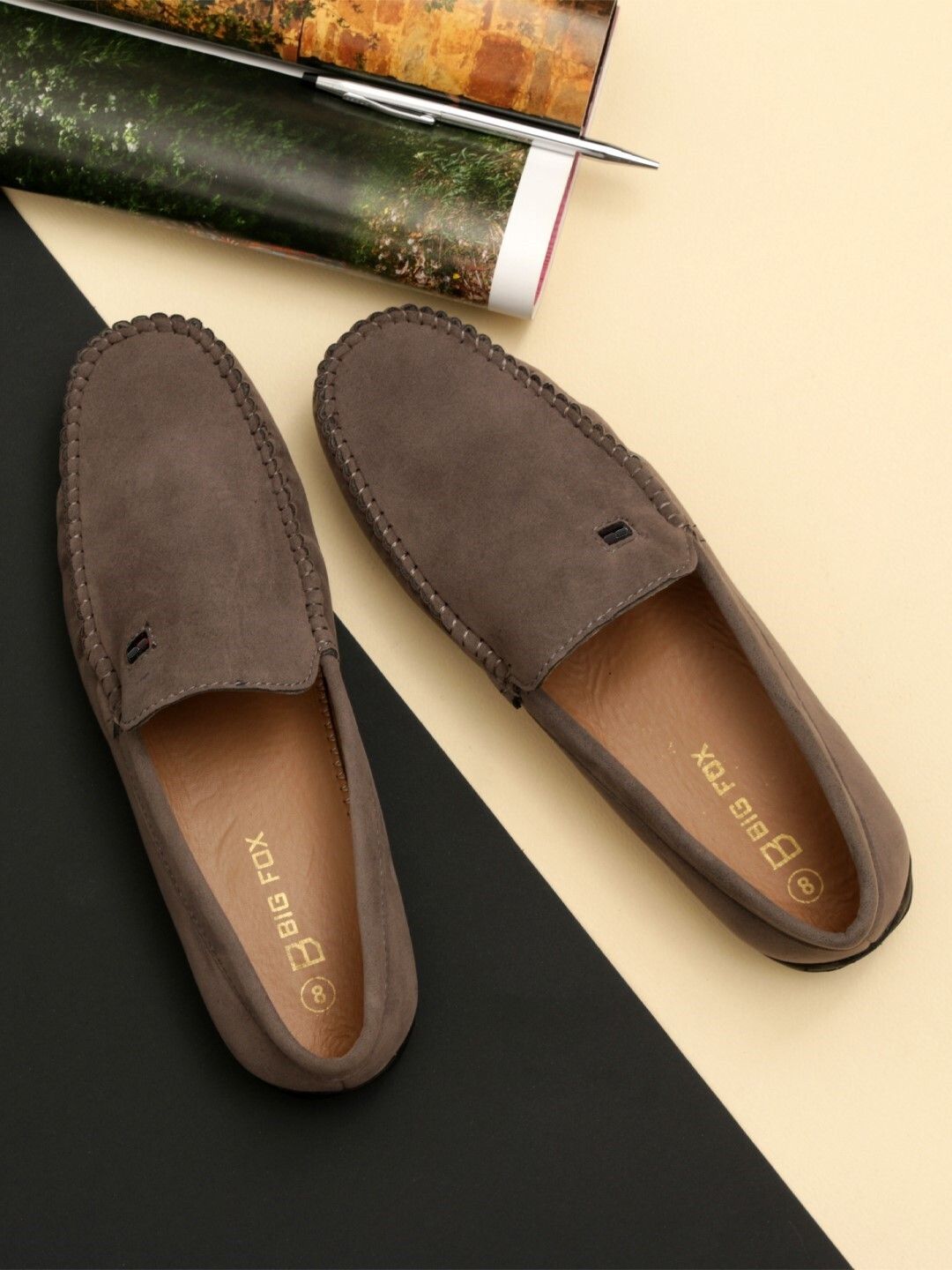 big fox Classic Suede Loafers For Men-picture-14