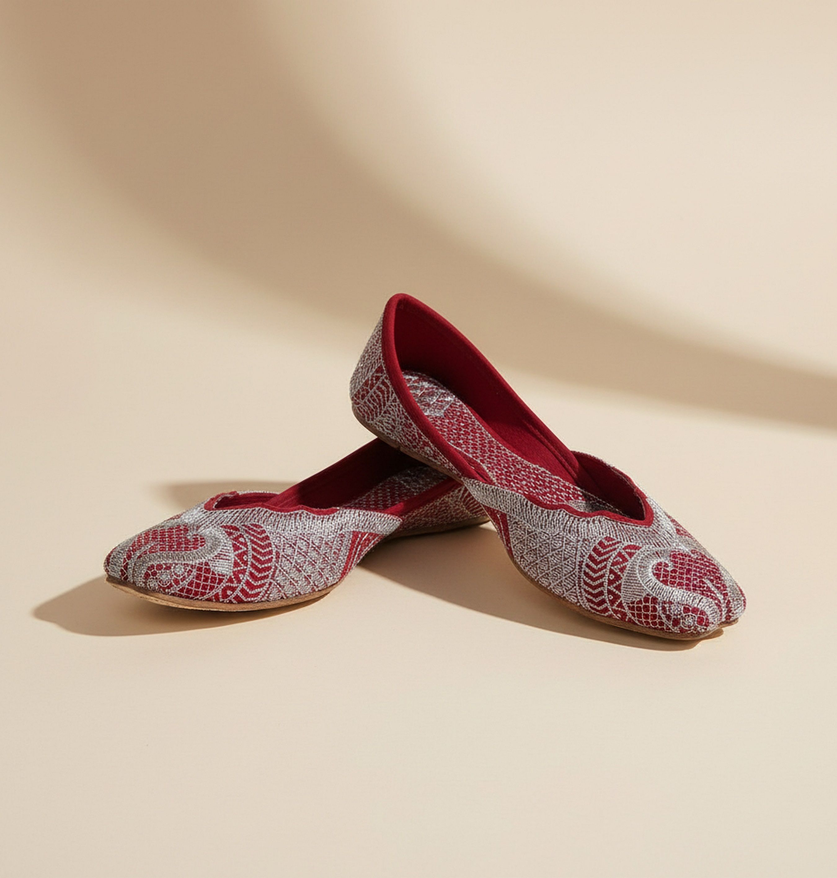 Embroidered Ethnic Jutti Flats Jutis For Women-image-43