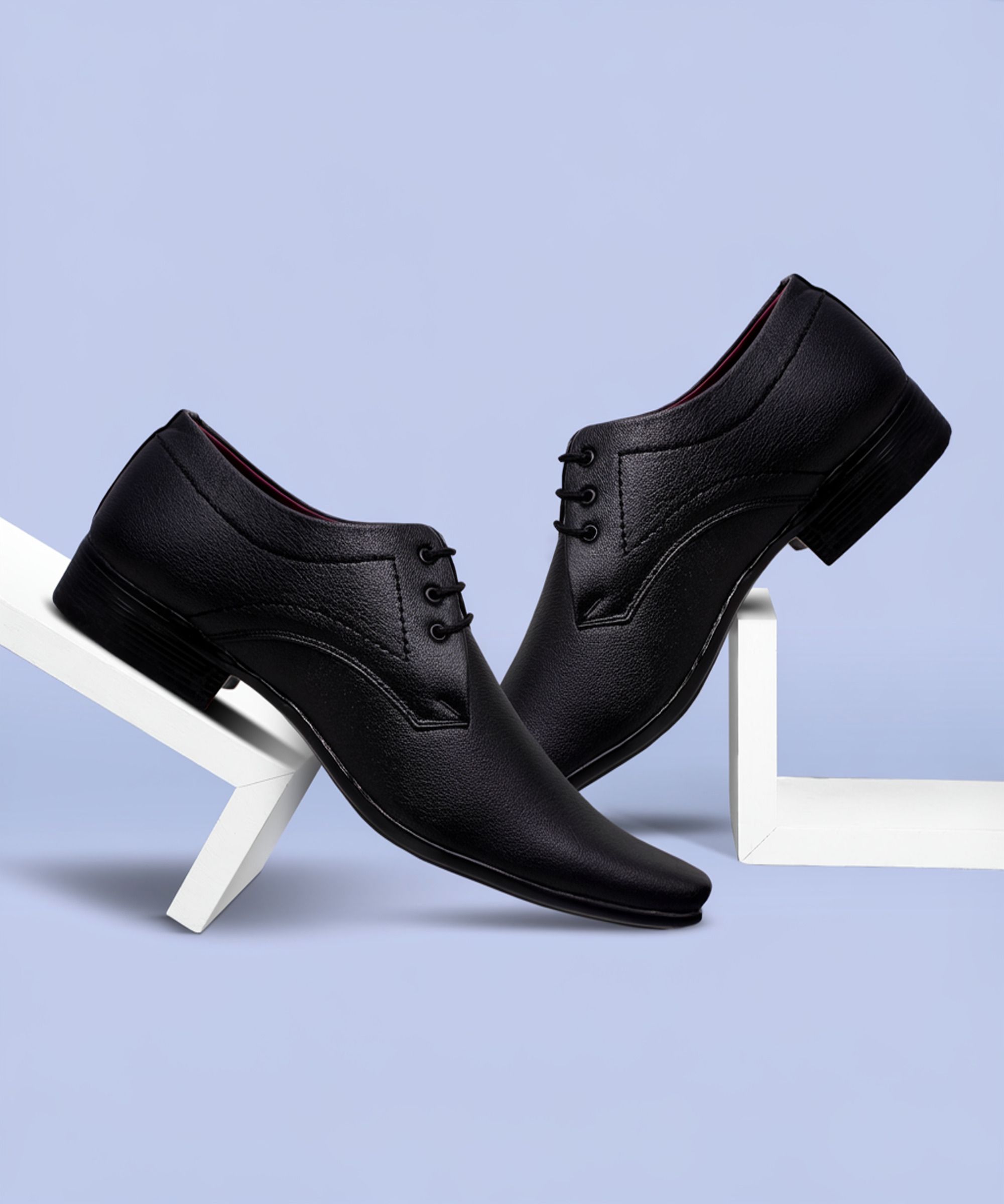 lestest Formal shoes/Comfortable shoes black/Stylish shoes/Party wear shoes/synthetic leather shoes/formal black shoes/light weight shoes/shoes for men/shoes/black shoes for men/official shoes for men black/black shoes for men(BLACK) Derby For Men