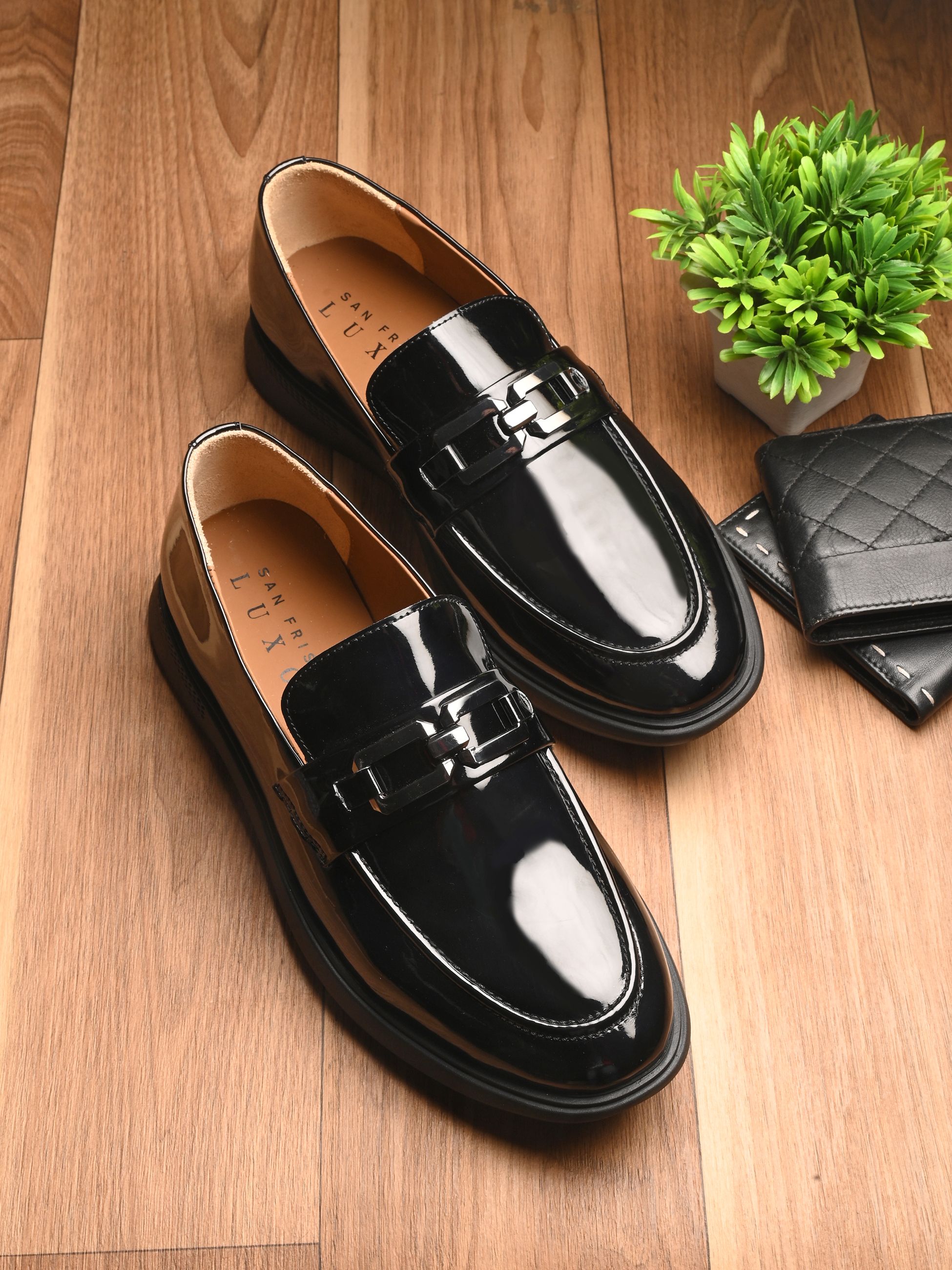 san frissco Men Black Comfort Wear Formal Slip On Loafers Loafers For Men-picture-10