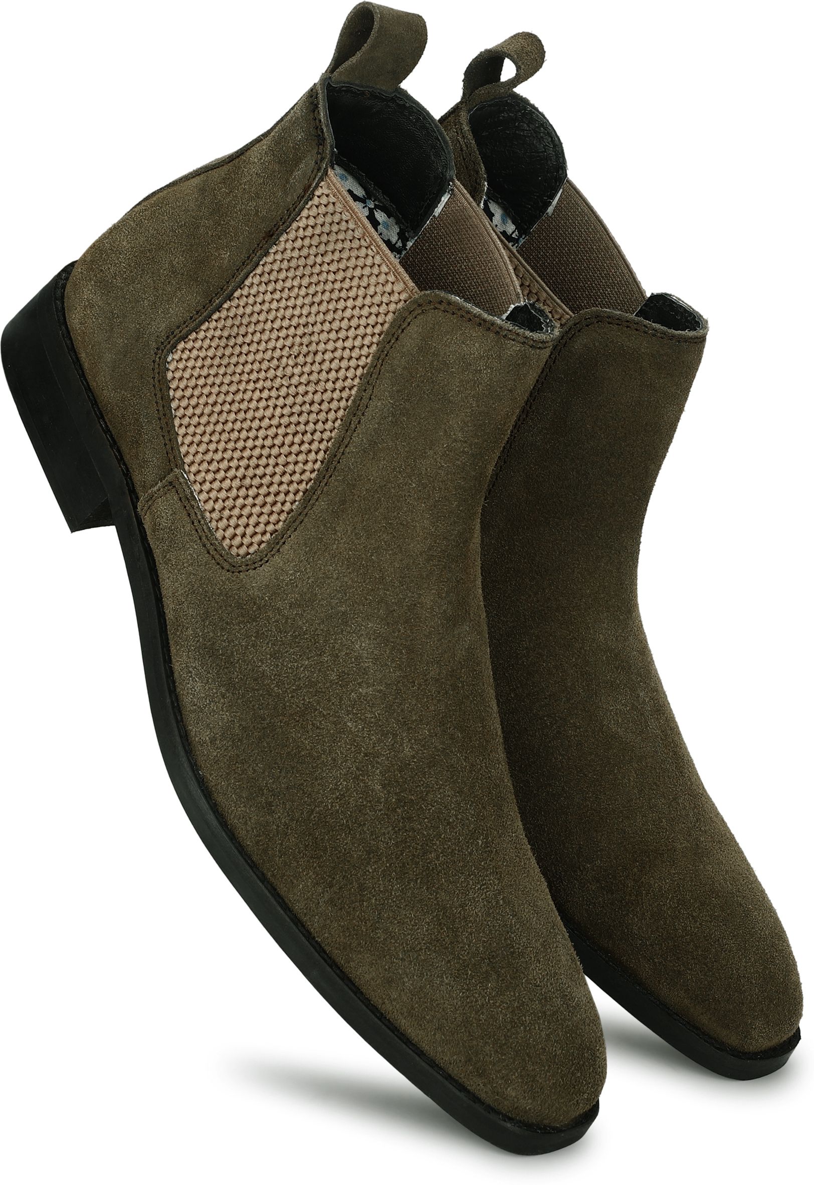Italian Eleganza [7036] Men's Premium Suede Leather Chelsea Boots For Men-picture-14