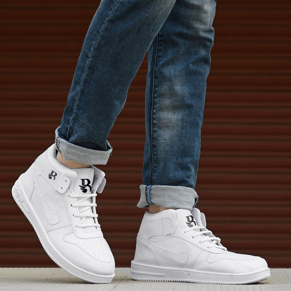 birde Premium Casual White Shoes for Men High Tops For Men-picture-22