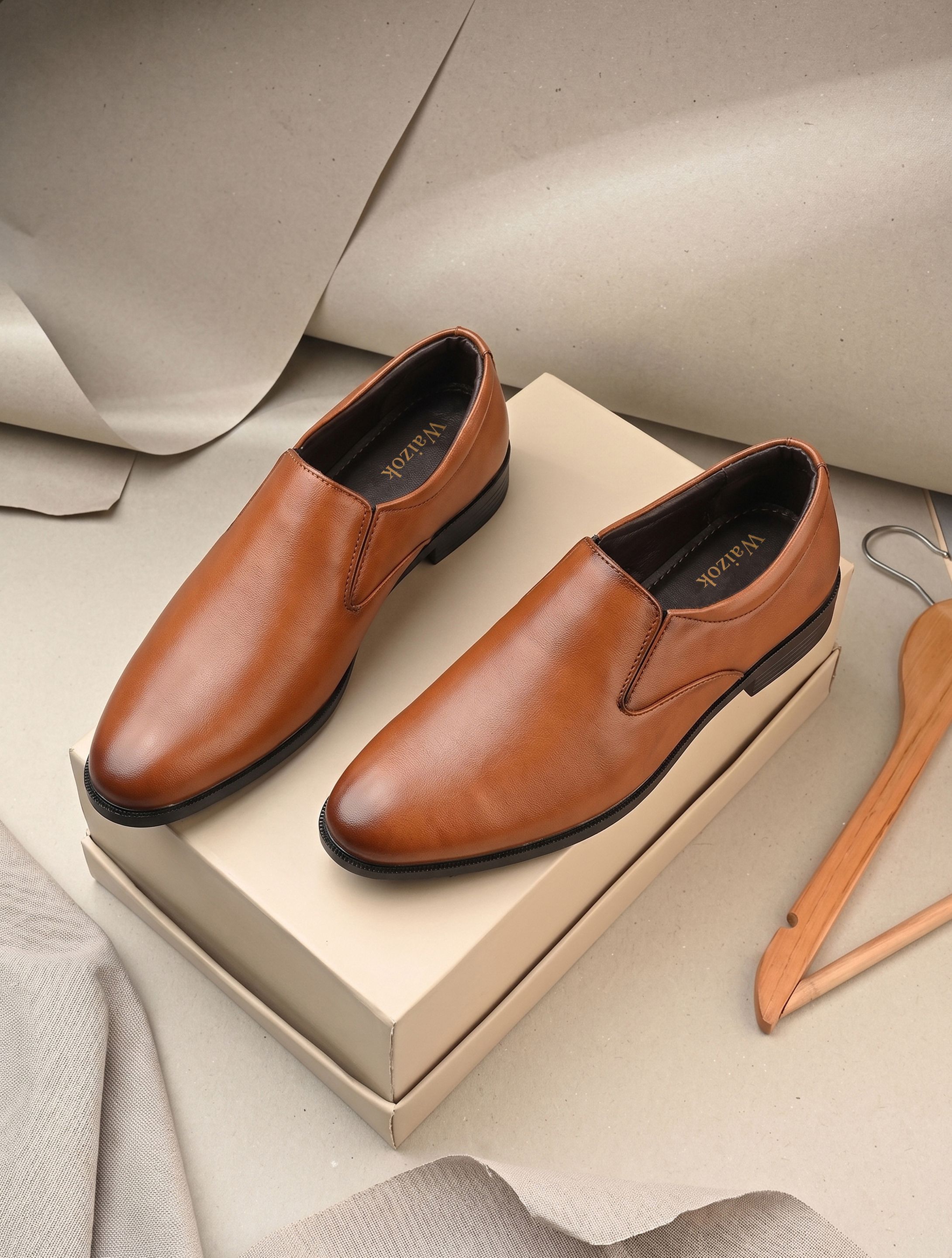 waizok Formal Shoes For Men | Premium Office Wear Slip-On Shoes Slip On For Men-picture-14