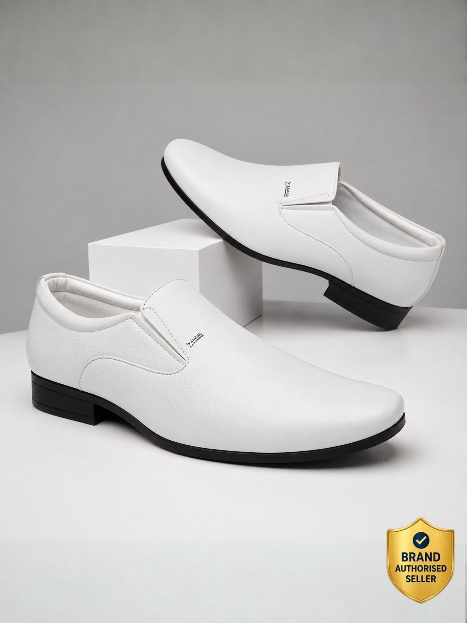 Mens Glossy Office Party Wedding Classic White Formal Shoes For Men Stylish Boy Slip On For Men-image-30
