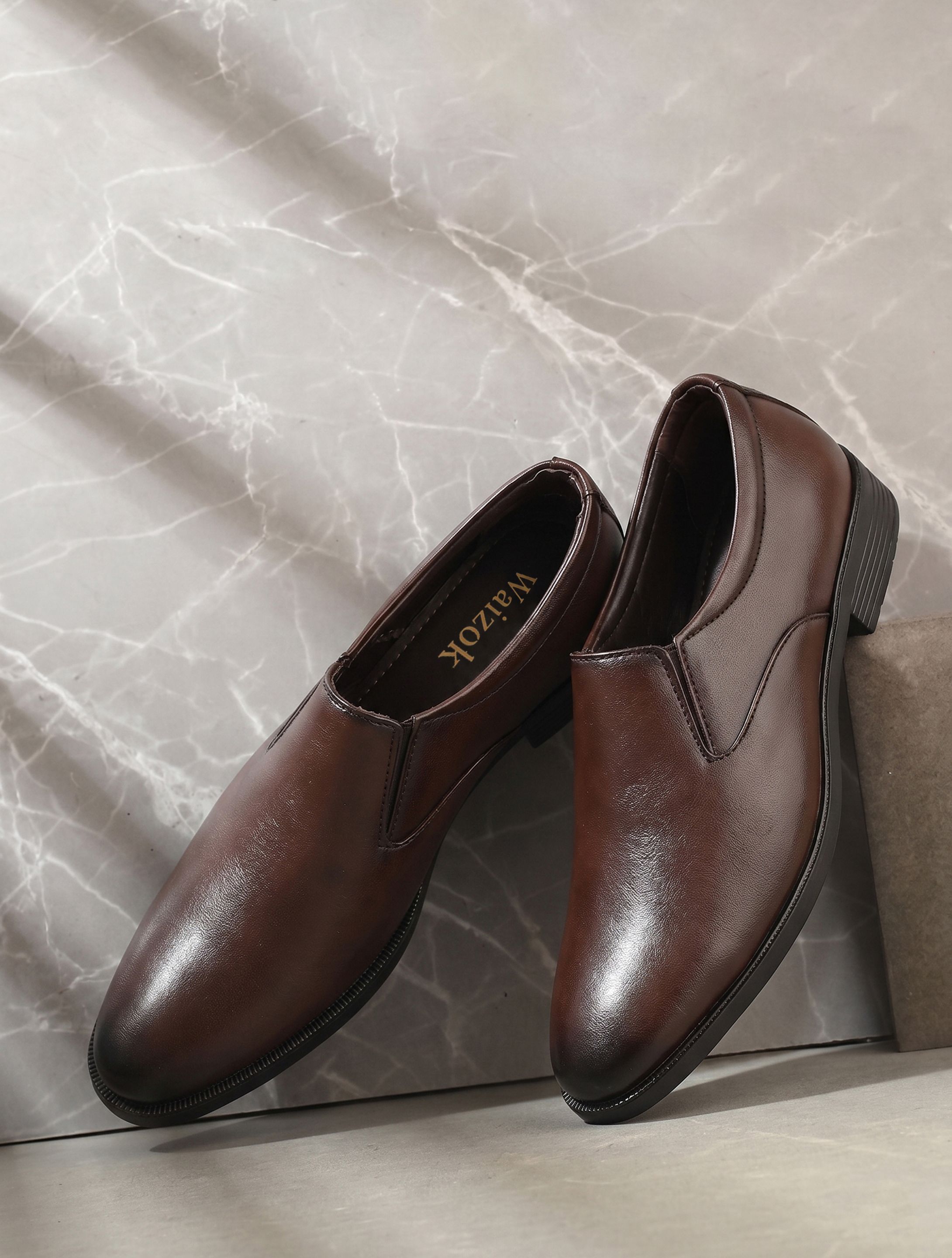 waizok Formal Shoes For Men | Premium Office Wear Slip-On Shoes Slip On For Men-picture-12