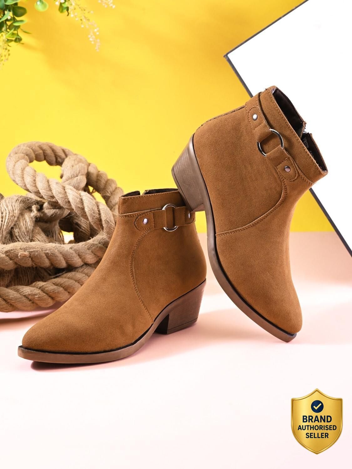 Pointed Toe Block Heel Casual Slipon Chelsea | Party,Evening Boots For Women-image-19