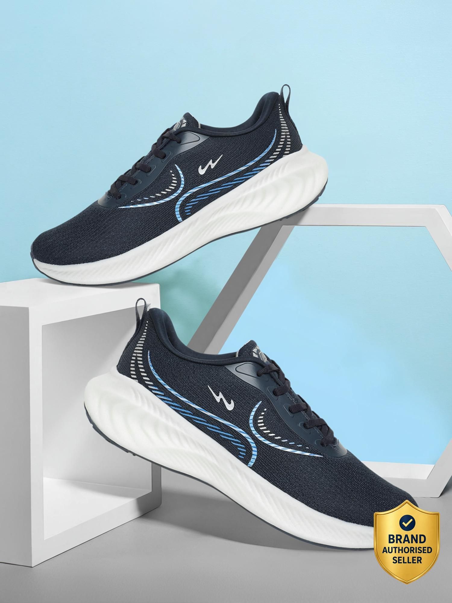 campus SLAKE Men's Sports Shoes | Memory Extra Bounce Insole | Mesh Upper | Lace-Up Sneakers For Men-picture-28