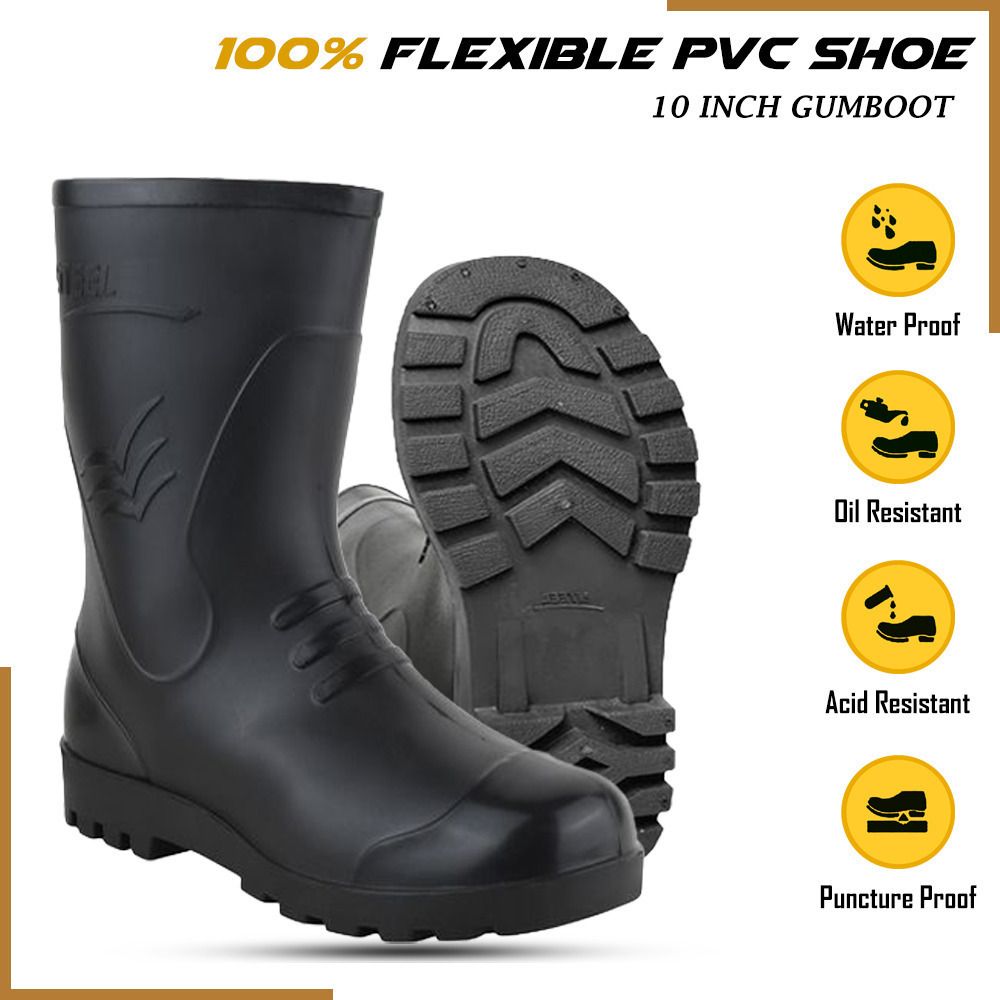 Heavy Duty Waterproof Safety Gumboots, 10 Inch, Boots For Men-image-26
