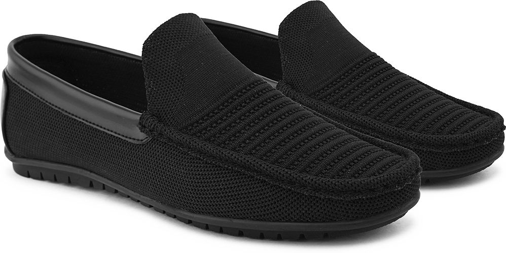 mast & harbour MH-CM11-Black Loafers For Men-picture-22