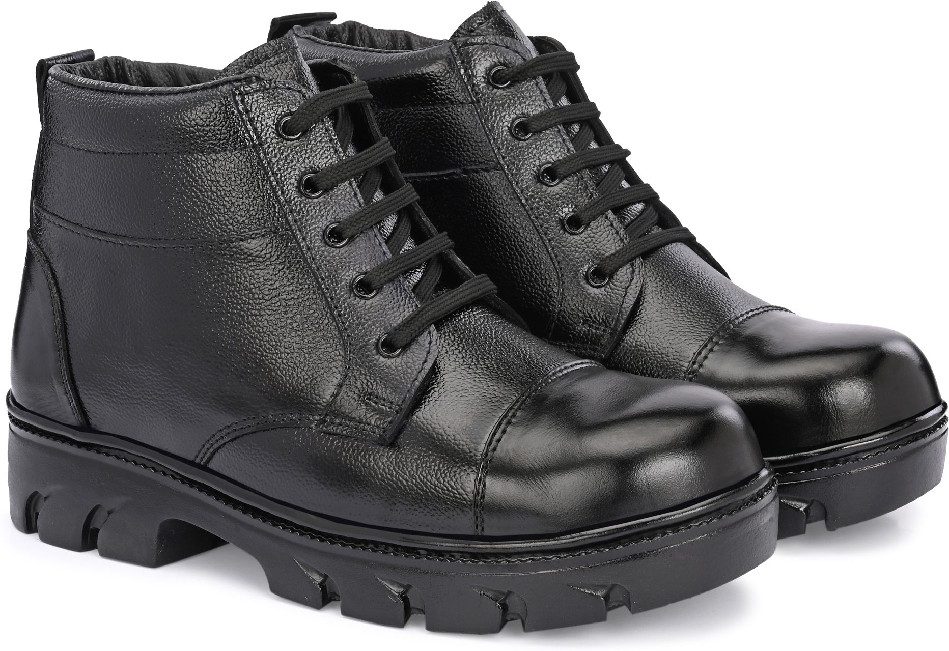 Genuine Leather Shoe High-Ankle,Heavy-Duty,Military DMS Work with Anti-Skid Sole Boots For Men-image-42