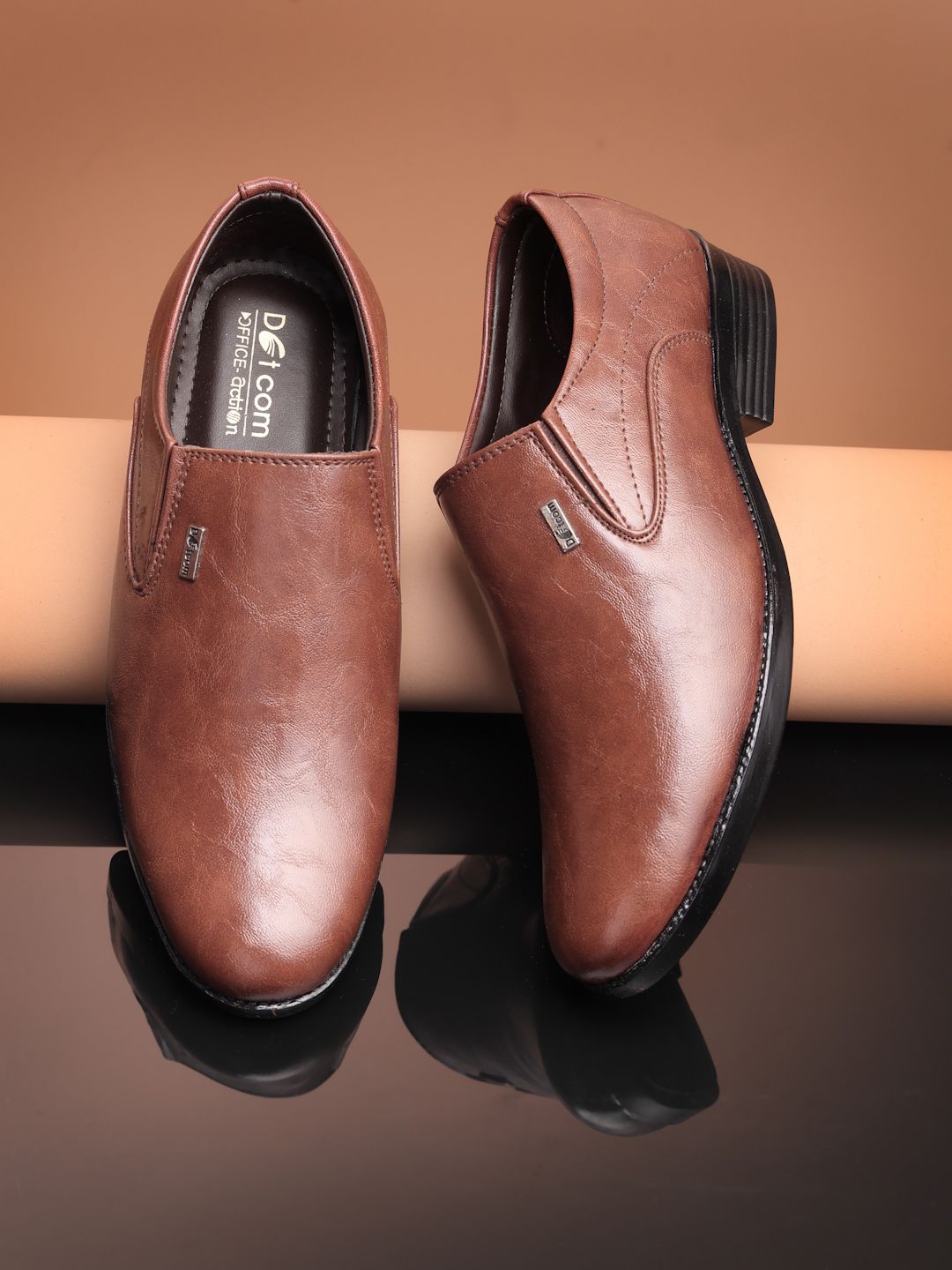 action Dotcom OFFICE-11 Microfiber Classy Trendy Comfortable lightweight Formal Slip-On Monk Strap For Men-picture-46