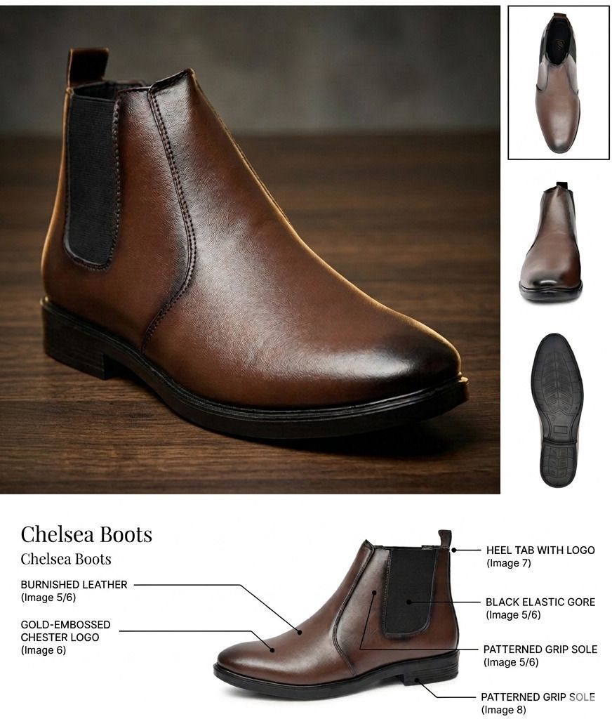 mercy Unique Trendy Leather Casual Chelsea Boots For Men-picture-17