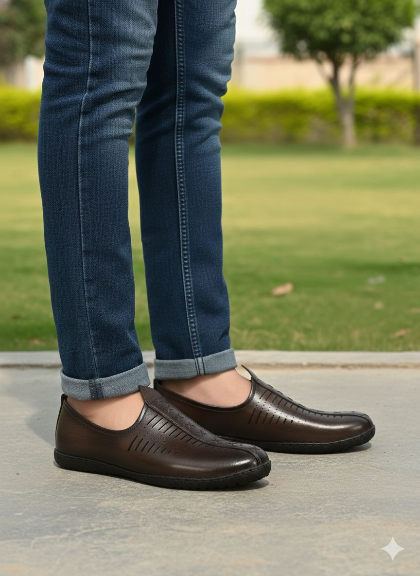 freemo Rajasthani Enthnic Juttis Men|| Mojaris For Men Corporate Casual Mojaris For Men-picture-34