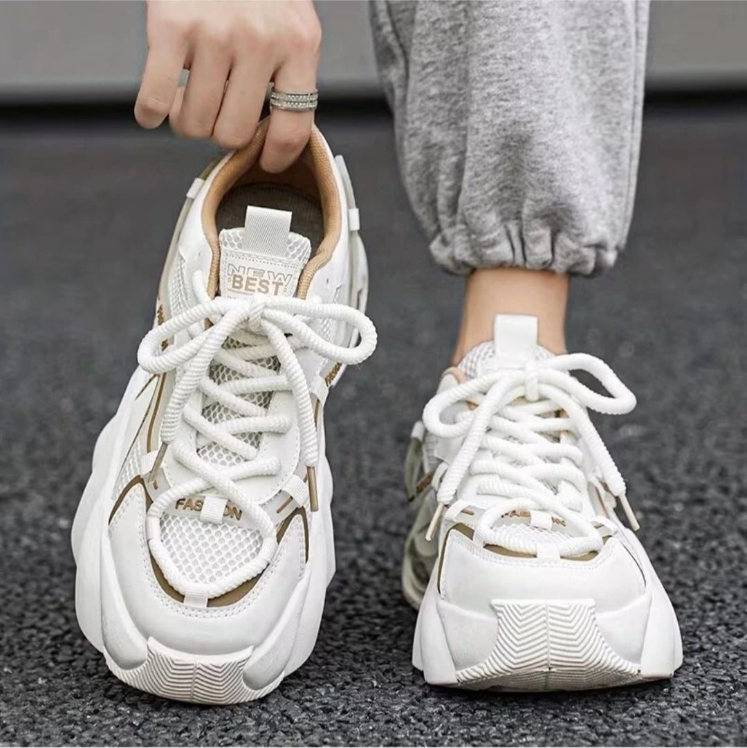 terfill White Stylish Casual Sneakers For Men-picture-46