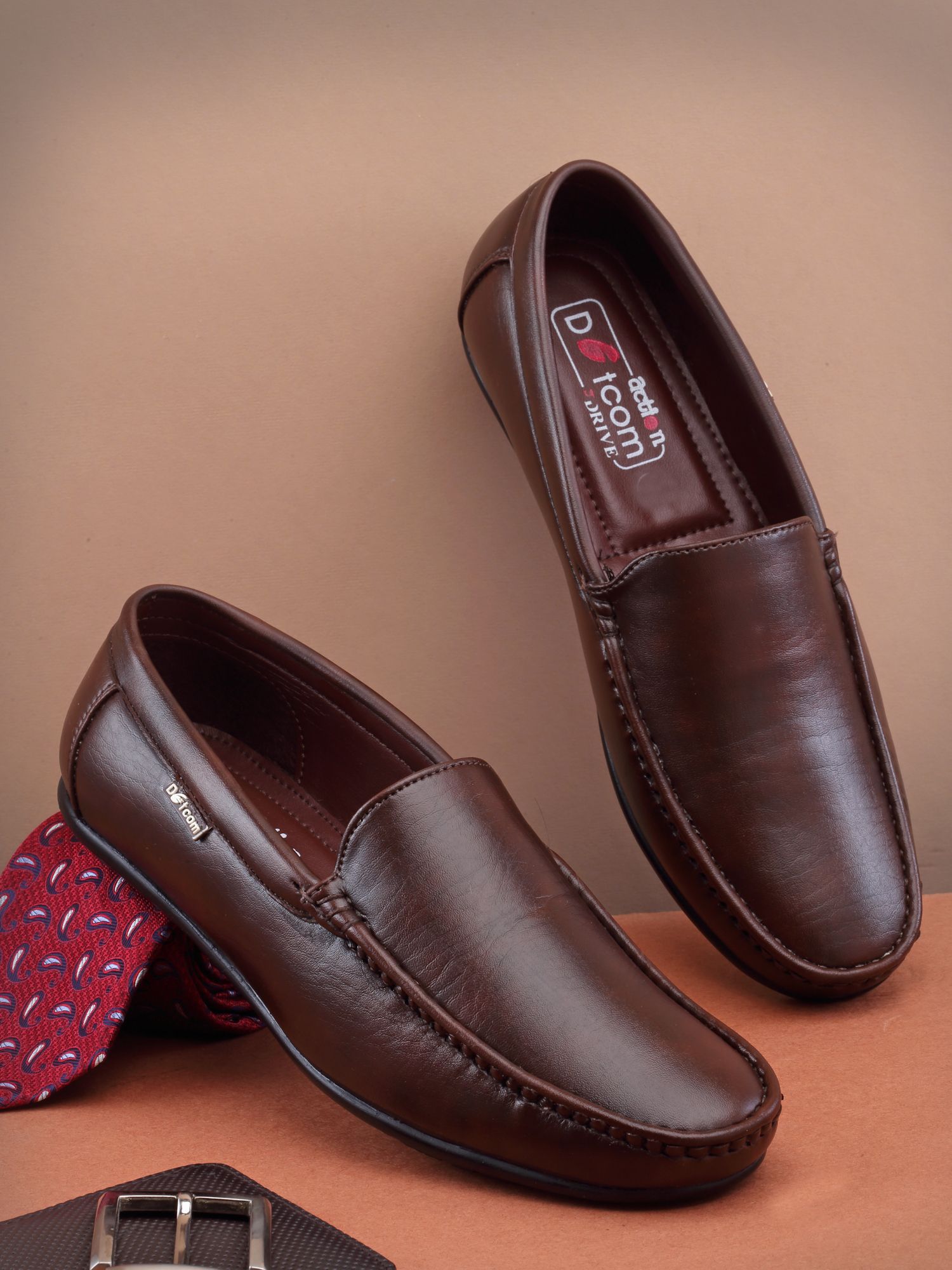 action Lightweight | Comfortable | Trendy | Daily Wear | Synthetic Leather Loafers For Men-picture-15