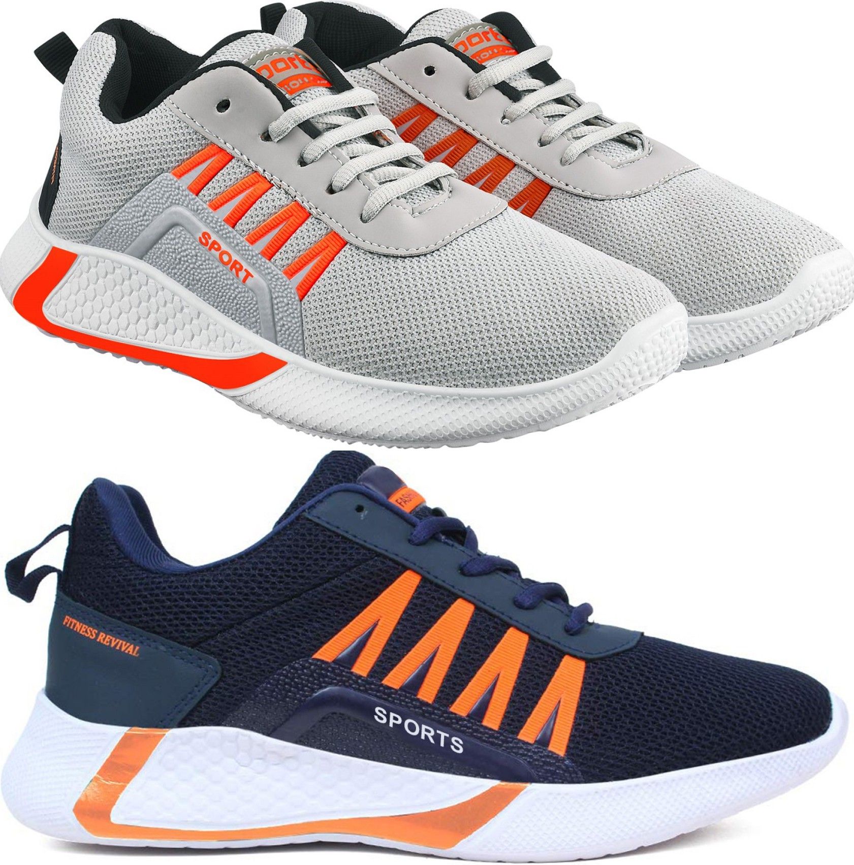 Combo of 2 FK-444 & 394 Latest Training & Gym Shoes For Men-image-38