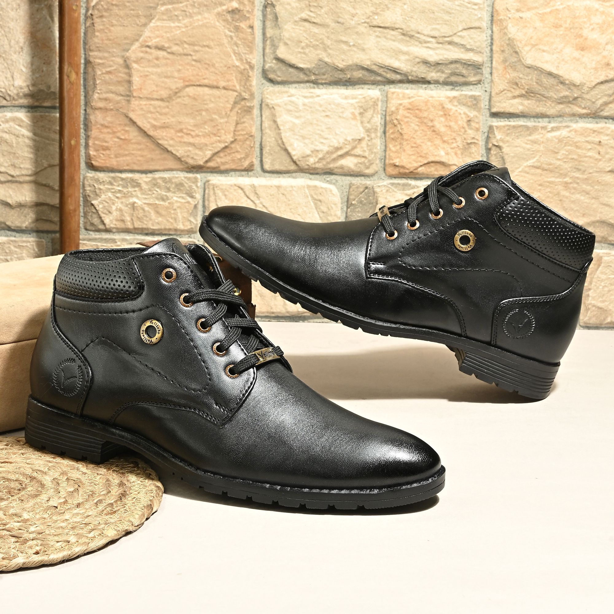 OAKWOOD Casual Boots For Men ll Synthetic Leather Formal Boots For Men Boots For Men-image-37
