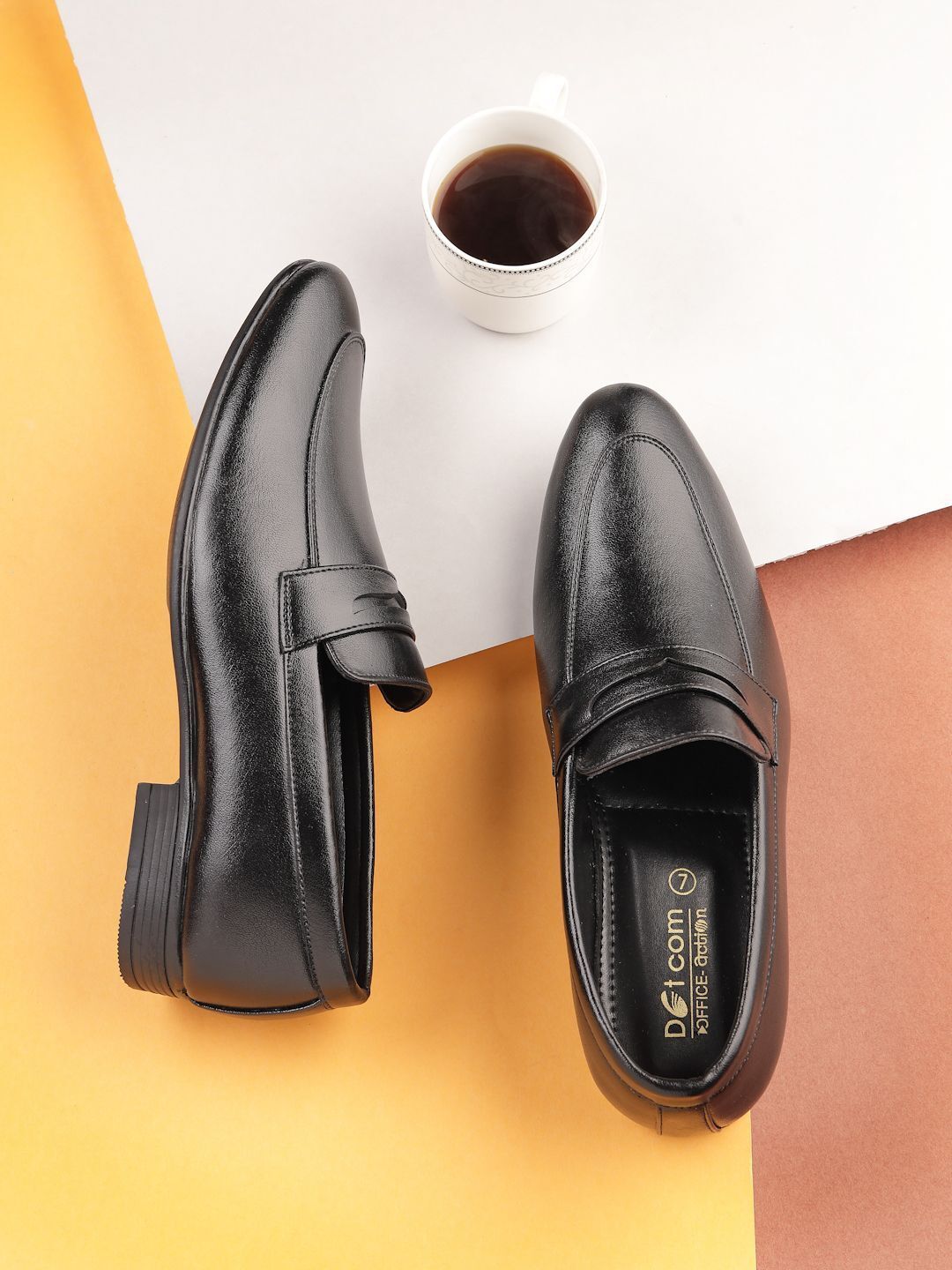 action Dotcom DRIVE-78 Microfiber Classy Trendy Comfortable lightweight Formal Slip-On Loafers For Men-picture-9