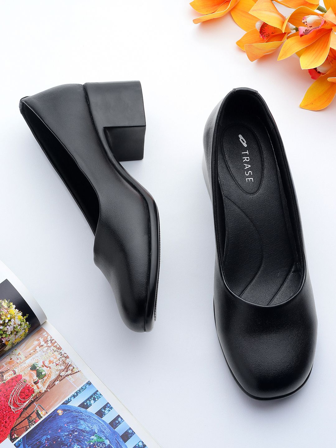 TRASE Bellies for Women, 2-Inch Block Heels, Stylish & Comfortable Bellies Bellies For Women-image-5
